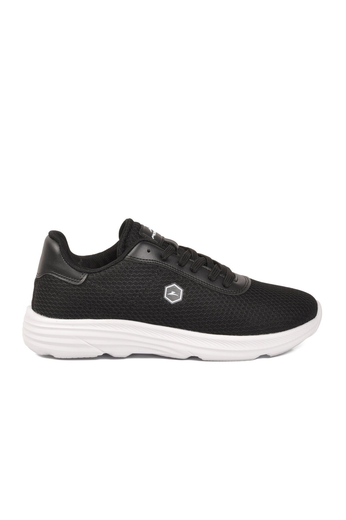 Siyah-Beyaz Fileli Rahat Hafif Unisex Spor Ayakkabı 26102 M