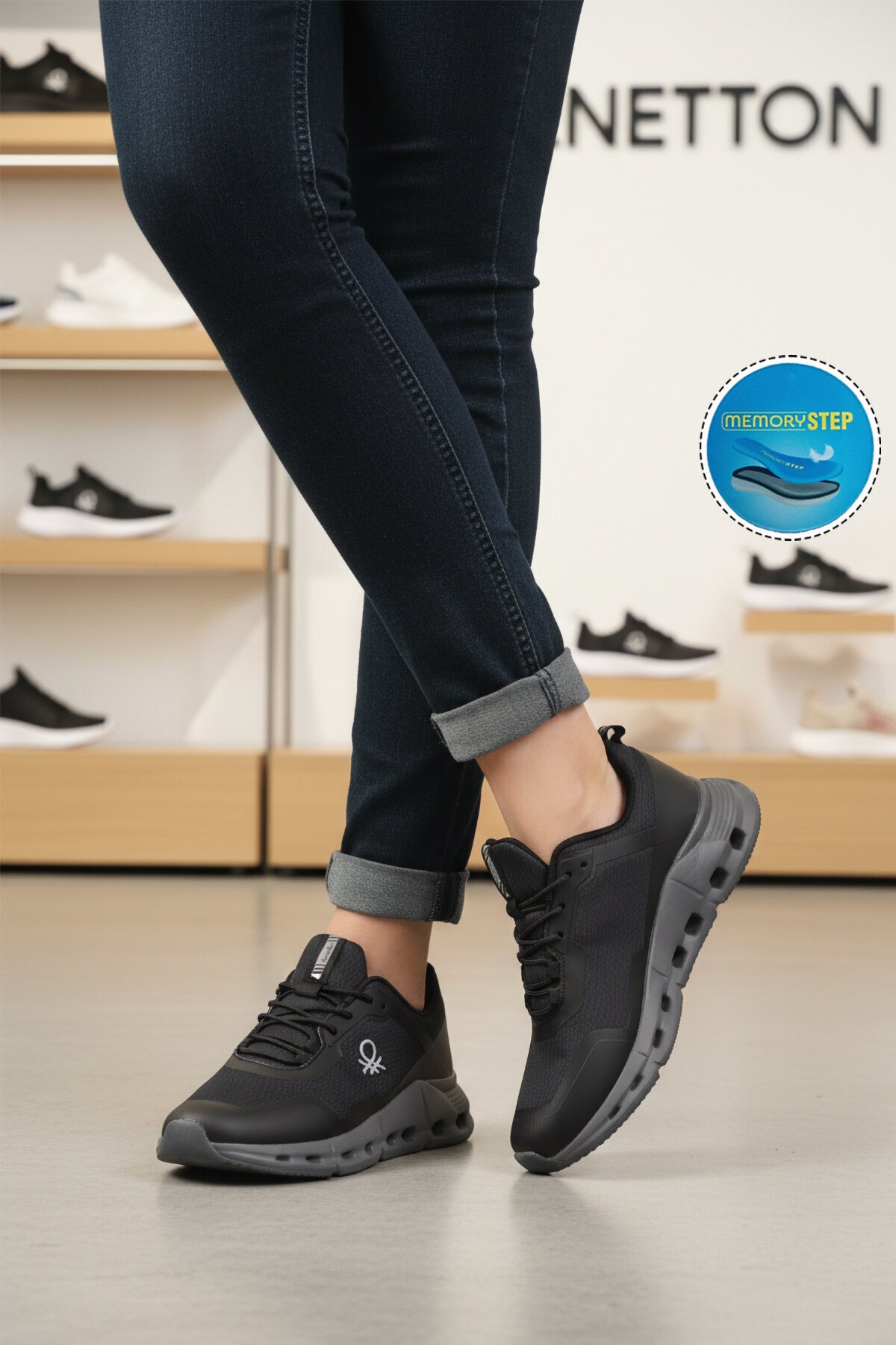Siyah Unisex Spor Ayakkabı BNI-11050 G