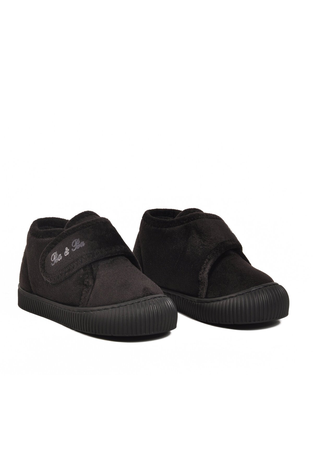 Siyah Süet Unisex Çocuk Panduf 058999 P