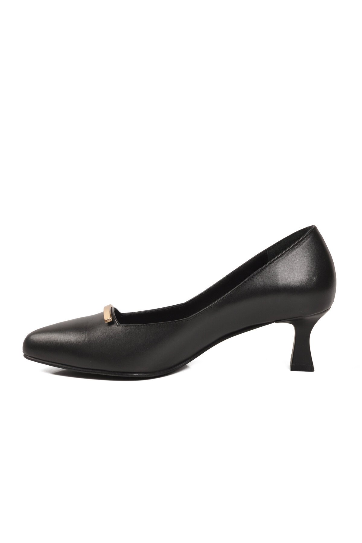 Siyah Hafif Topuklu Kadın Abiye Ayakkabı 26532529Y Z