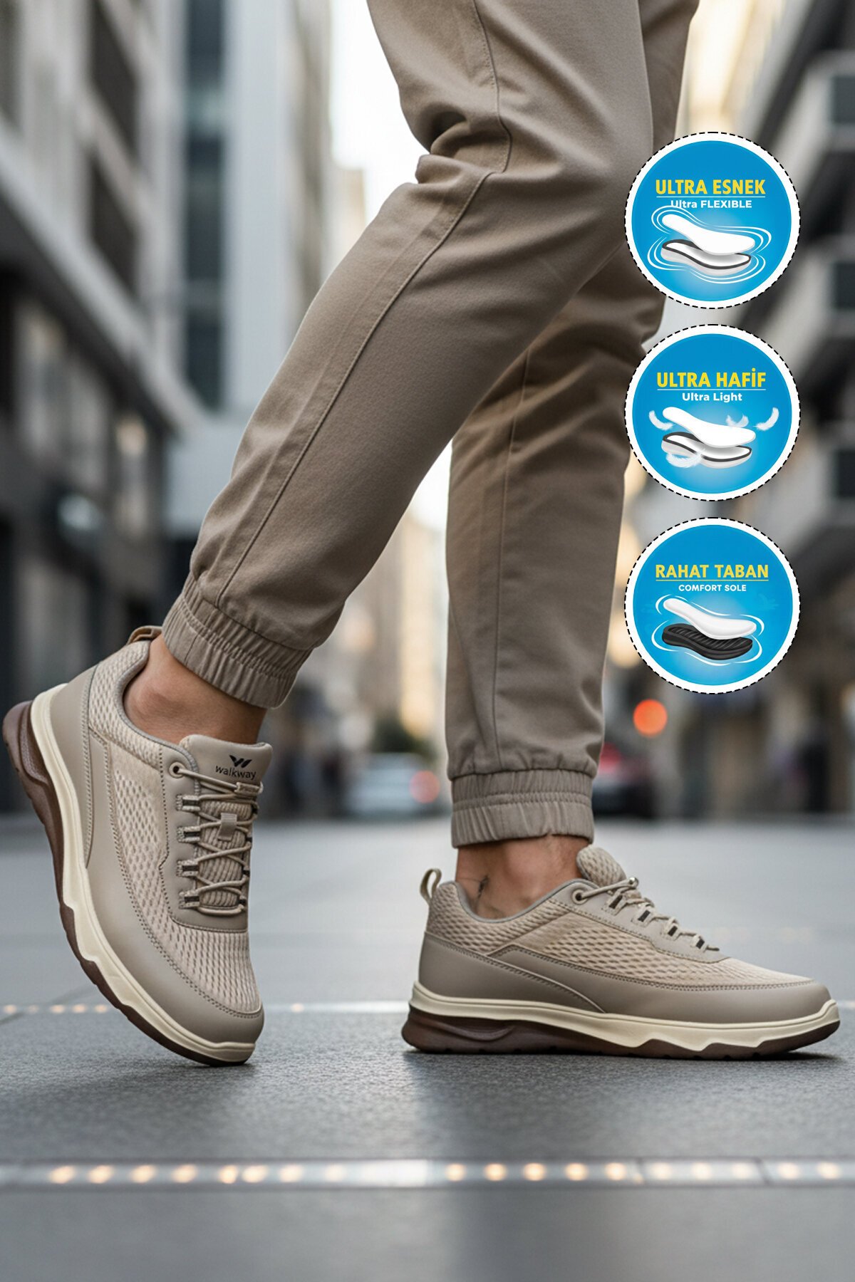 Vizon ComfortSole Taban Erkek Spor Ayakkabı Elvara 2074 M