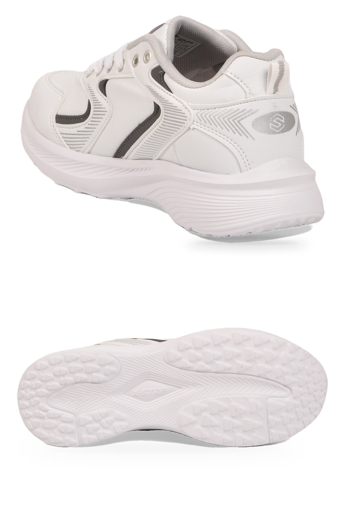 Bağcıklı Kalın Rahat Taban Hafif Esnek Beyaz Unisex Yürüyüş ve Spor Ayakkabı Sneaker 2032