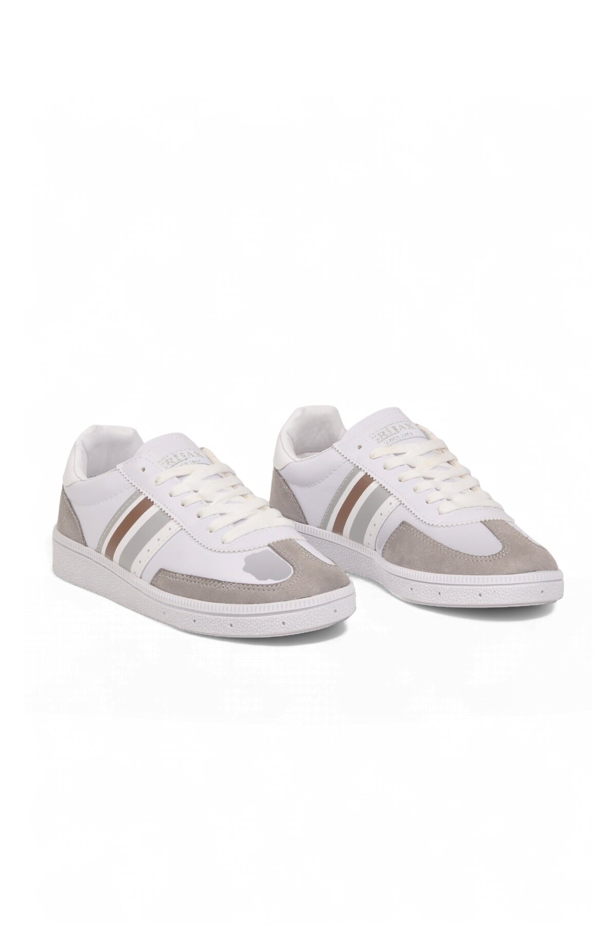 Beyaz-Buz Bağcıklı Unisex Yürüyüş ve Spor Ayakkabı Sneaker 015