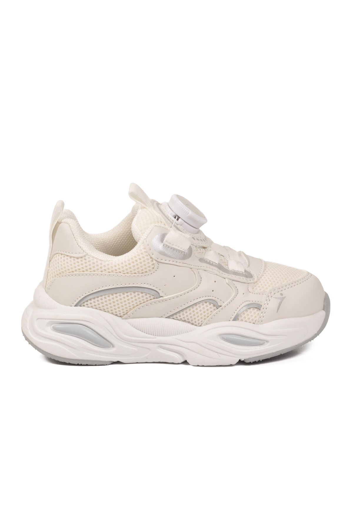 Beyaz Akıllı Bağcıklı Fileli Erkek Çocuk Spor Ayakkabı Sneaker Frank P