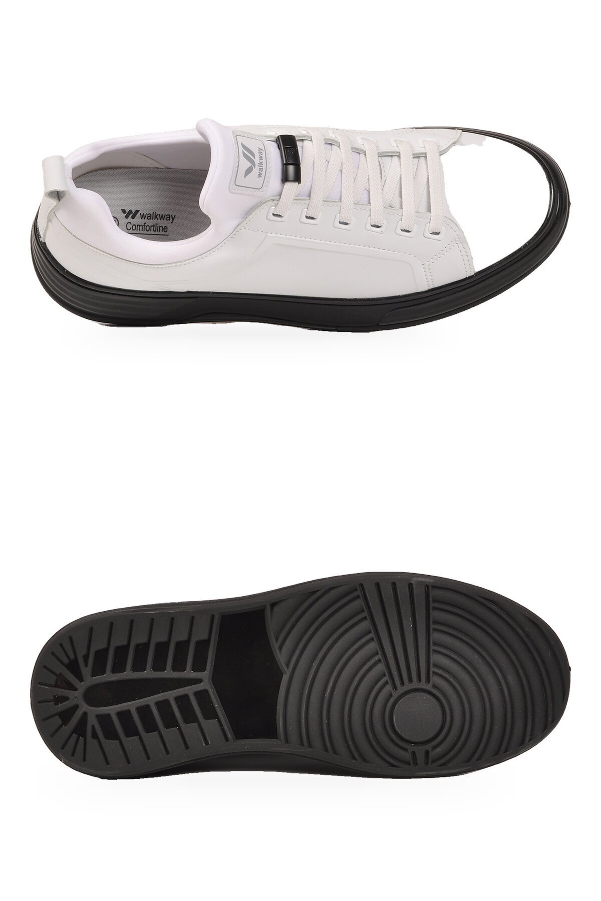 Erkek Bağcıklı Kalın Rahat Konfor Taban Beyaz Yürüyüş ve Spor Ayakkabı Sneaker Ignite