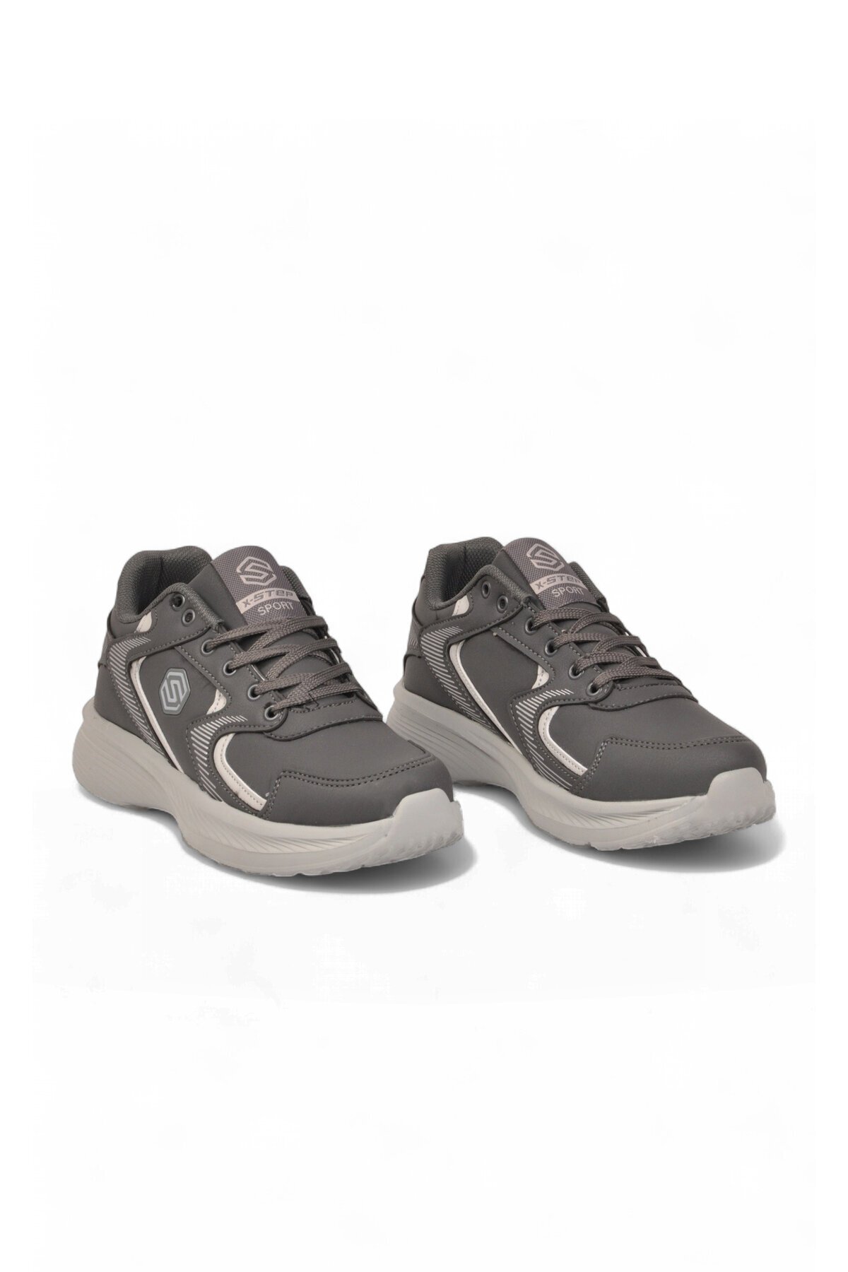 Bağcıklı Kalın Rahat Taban Hafif Esnek Füme Unisex Yürüyüş ve Spor Ayakkabı Sneaker 2032