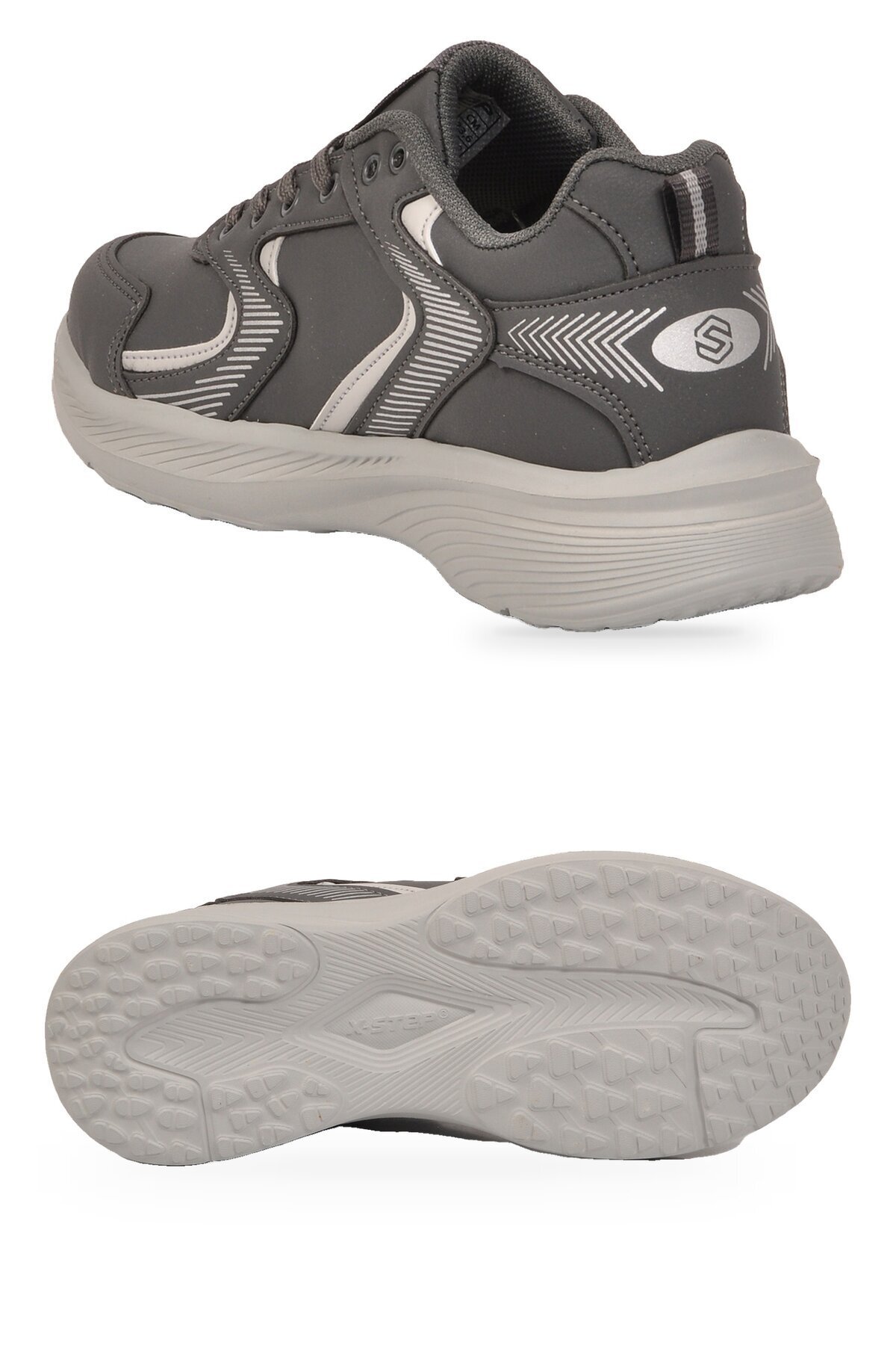Bağcıklı Kalın Rahat Taban Hafif Esnek Füme Unisex Yürüyüş ve Spor Ayakkabı Sneaker 2032