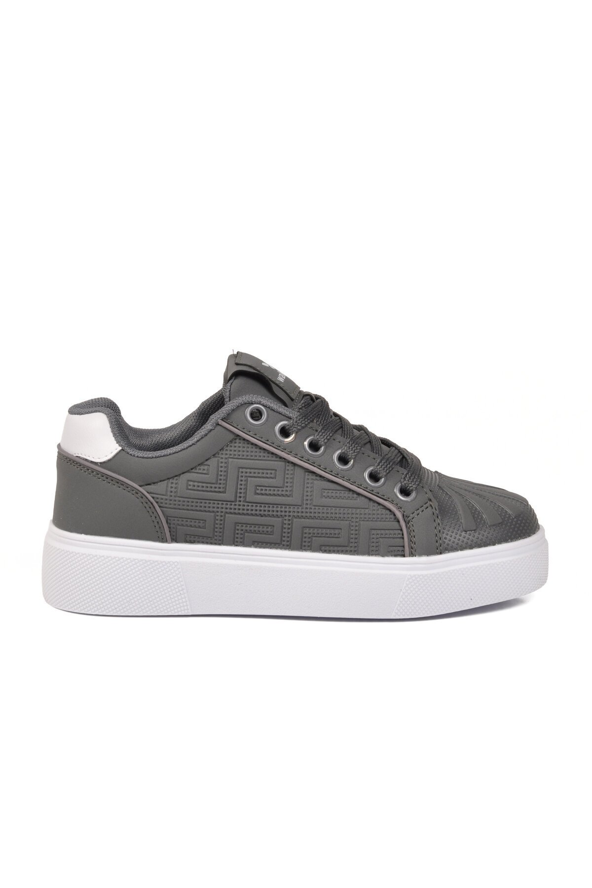 Erkek Bağcıklı Kalın Taban Spor Ayakkabı Füme Şık Rahat Casual Ayakkabı Sneaker 26201