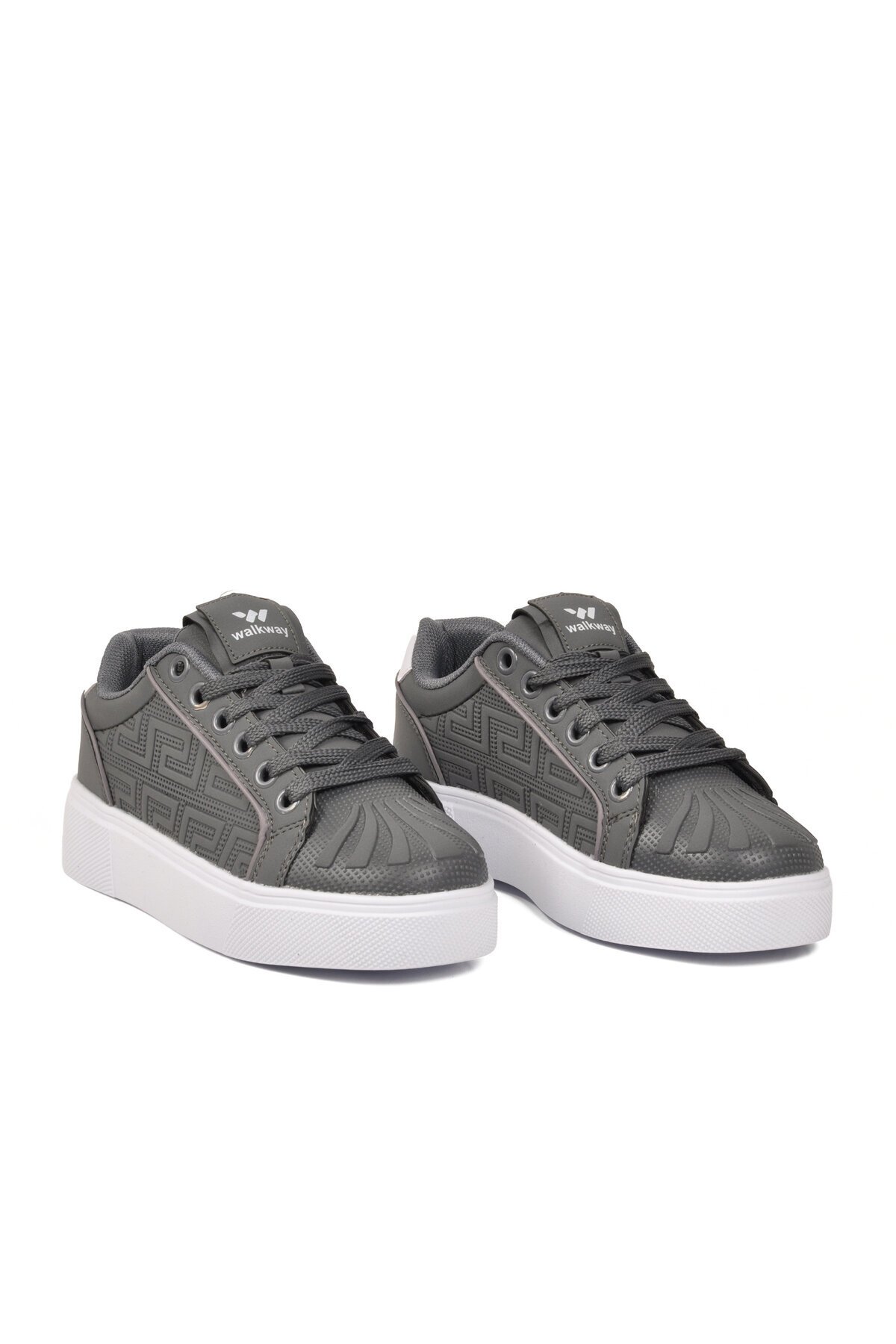 Erkek Bağcıklı Kalın Taban Spor Ayakkabı Füme Şık Rahat Casual Ayakkabı Sneaker 26201