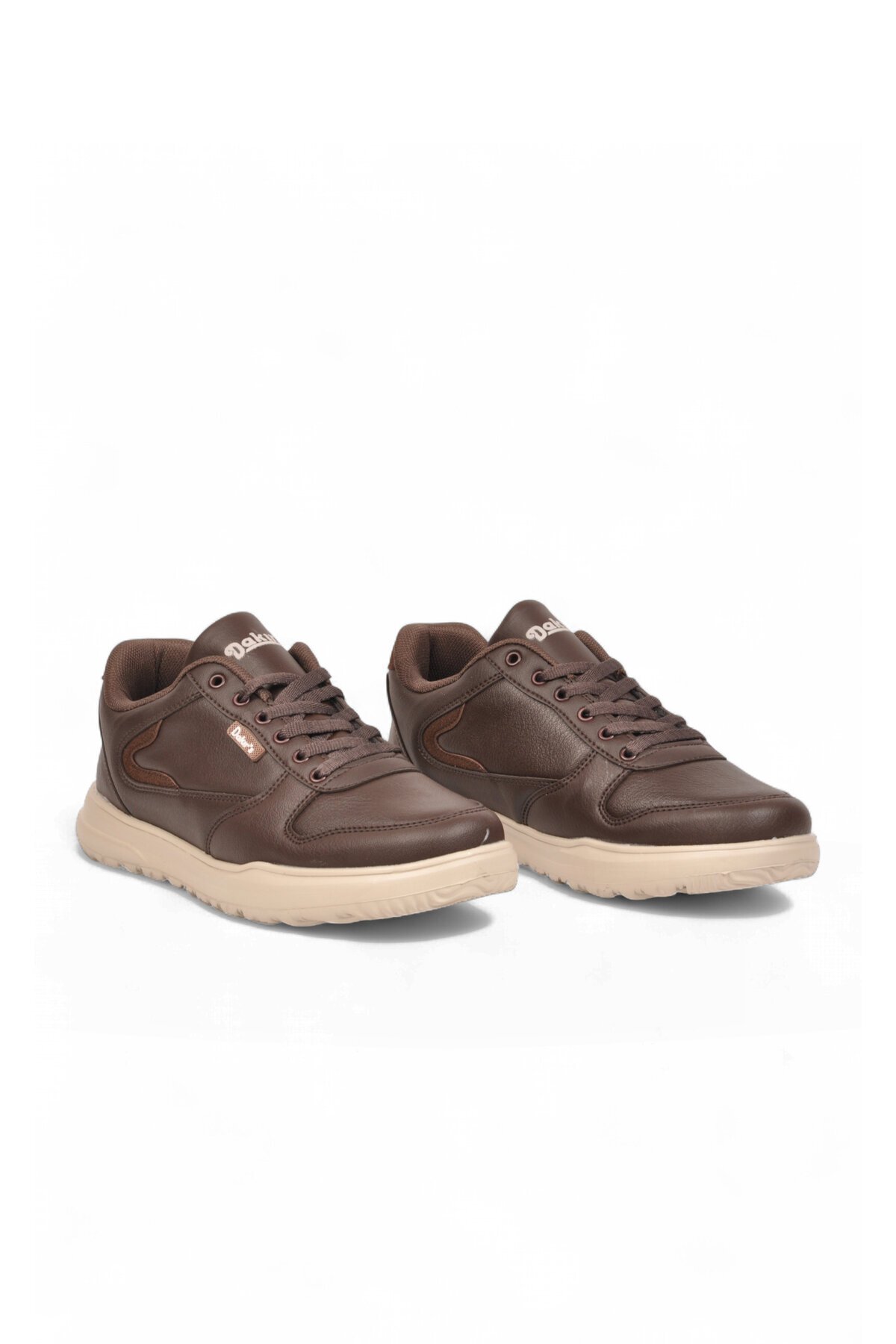 Erkek Bağcıklı Hafif Rahat Taban Kahve Casual Yürüyüş Ayakkabı Sneaker 2297 Cilt