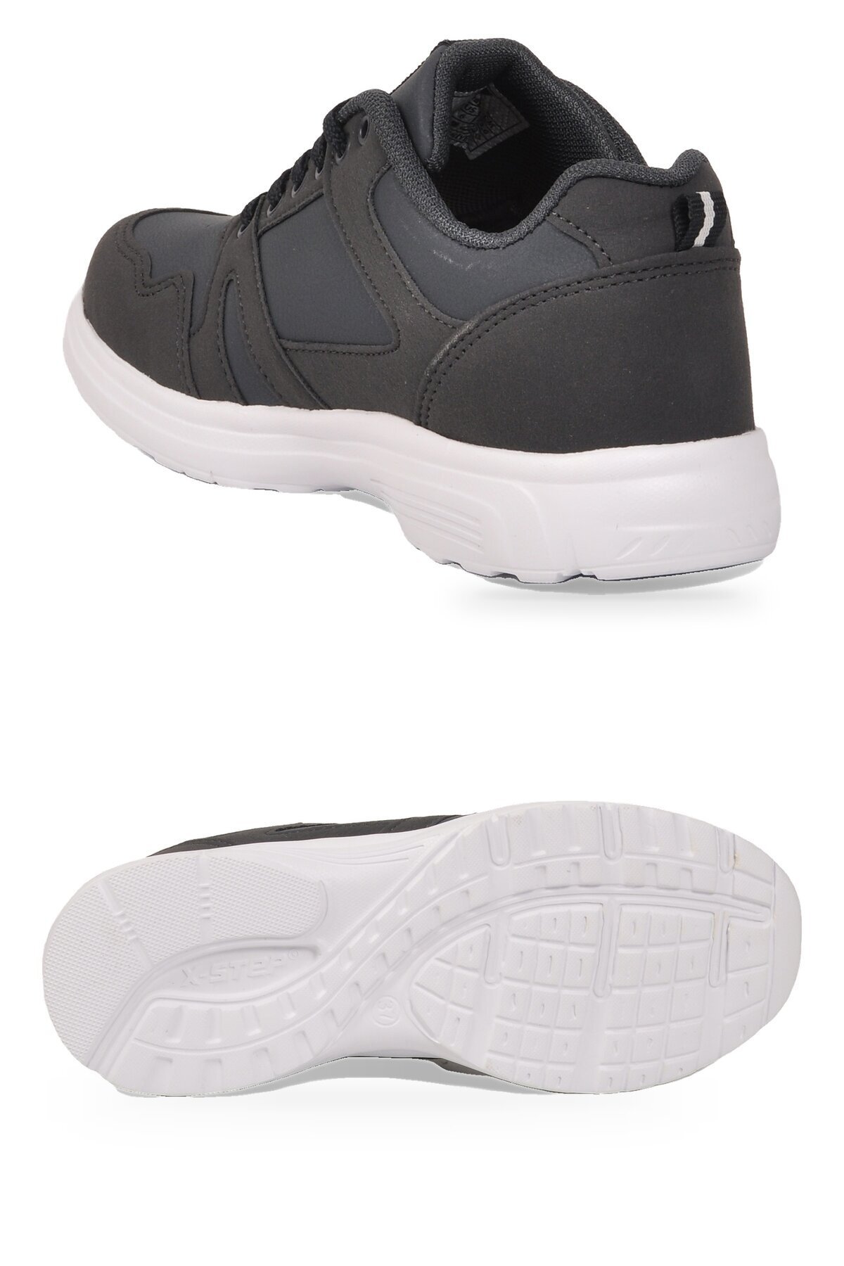 Bağcıklı Cilt Lacivert Hafif Rahat Taban Esnek Unisex Yürüyüş ve Spor Ayakkabı Sneaker Core 020