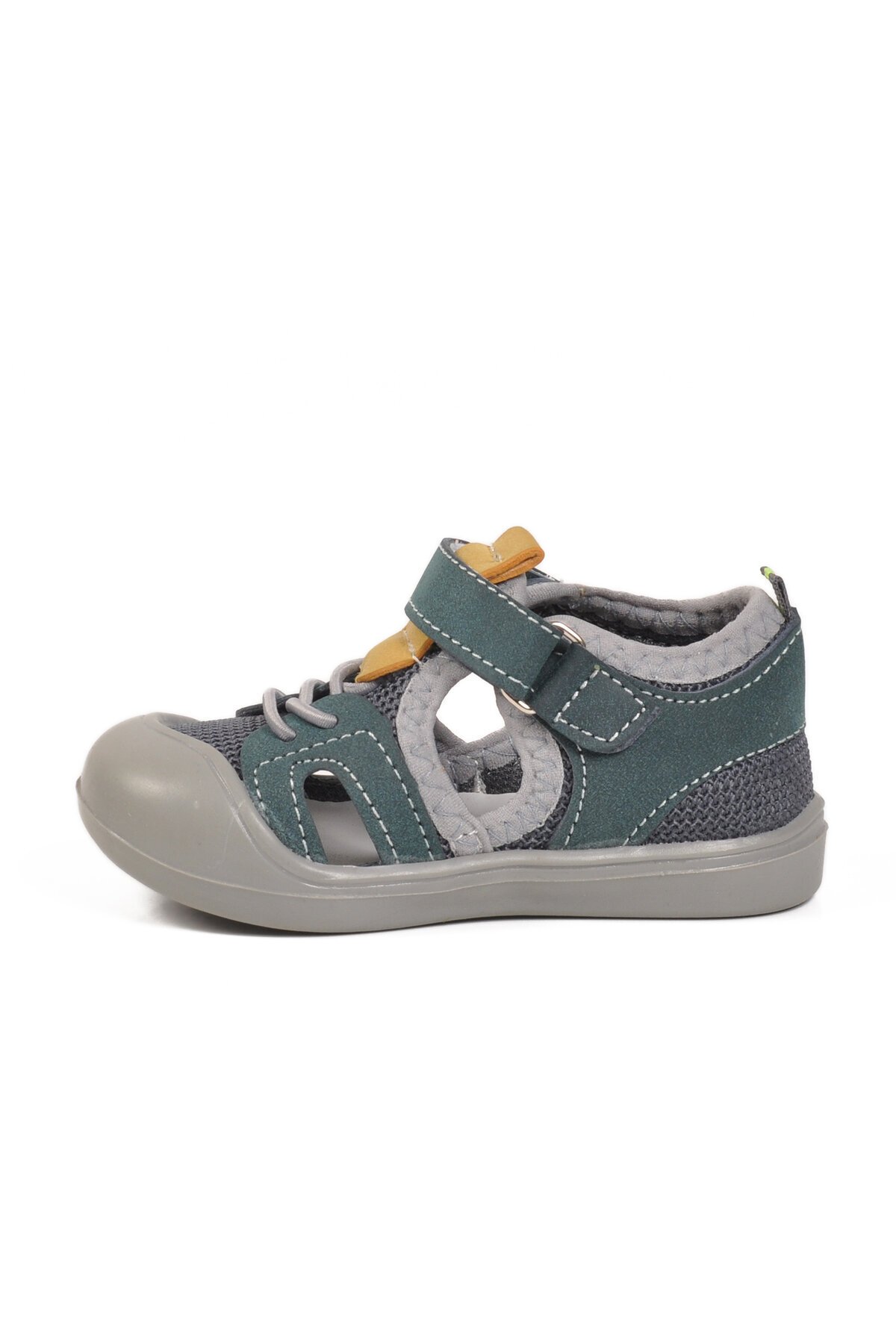 Mavi-Hardal-Sarı Ortopedik Bebek Sandalet 26A77 B