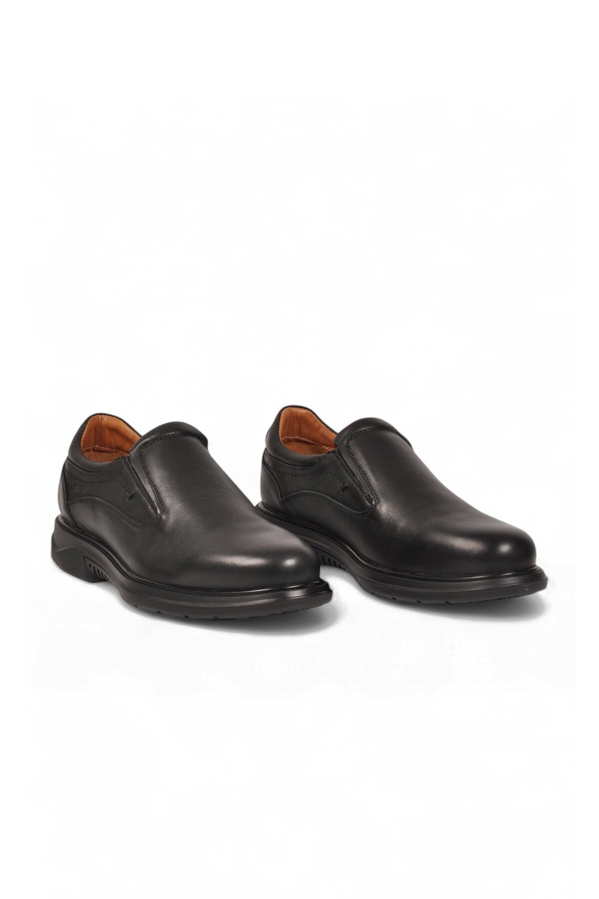 Ortopedik Rahat Tabanlı Hakiki Deri Erkek Siyah Casual Ayakkabı 208703
