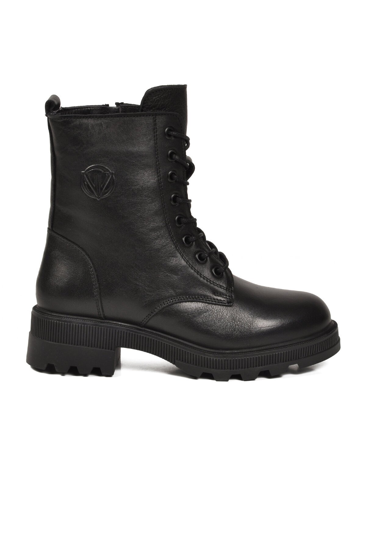 Anatomik içi Kürklü Soğuğa Dayanıklı Fermuarlı Şık Rahat Siyah Hakiki Deri Kadın Bot 9309