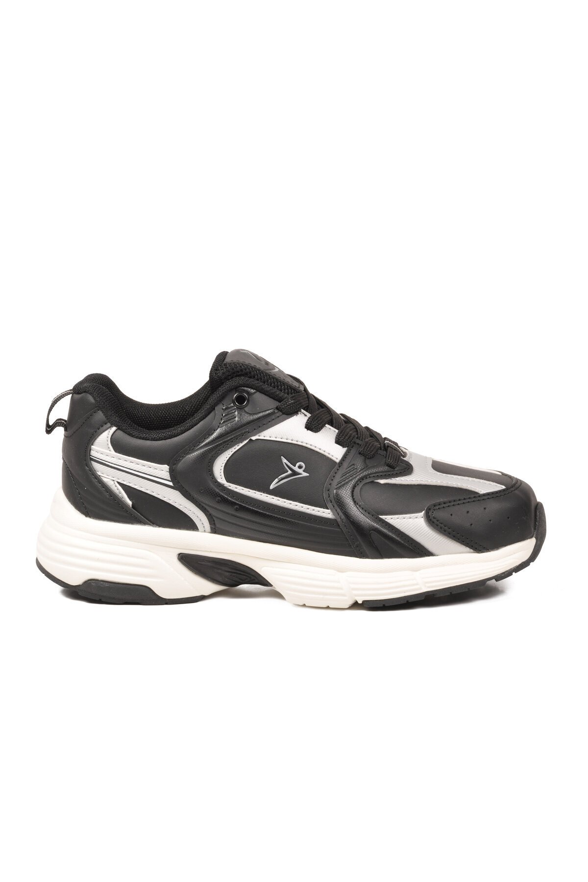Bağcıklı Kalın Rahat Taban Siyah Unisex Yürüyüş ve Spor Ayakkabı Sneaker Terra G