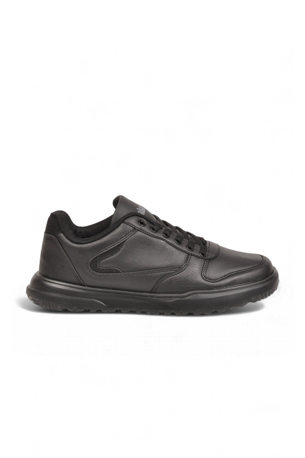 Erkek Bağcıklı Hafif Rahat Taban Siyah Casual Yürüyüş Ayakkabı Sneaker 2297 Cilt