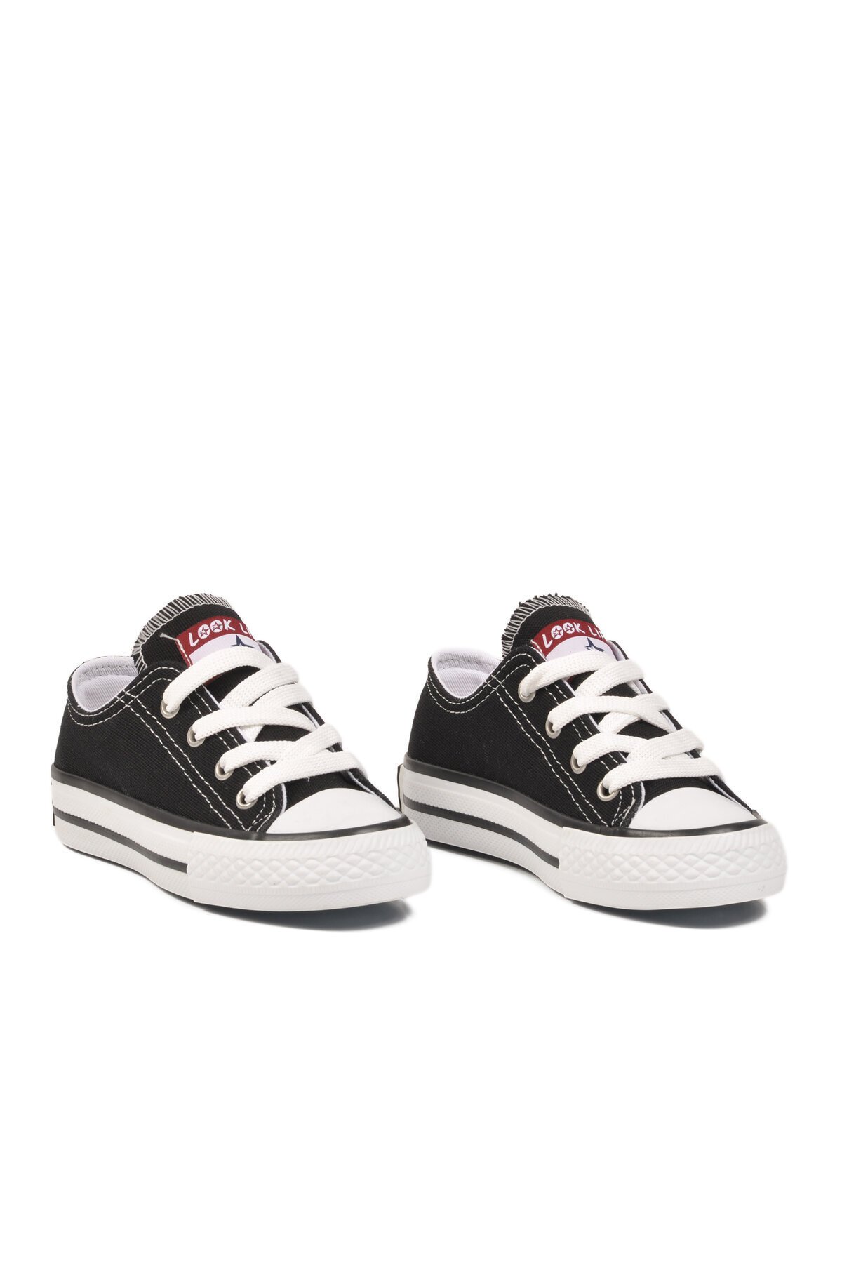Siyah Keten Unisex Çocuk Spor Ayakkabı 26201 P