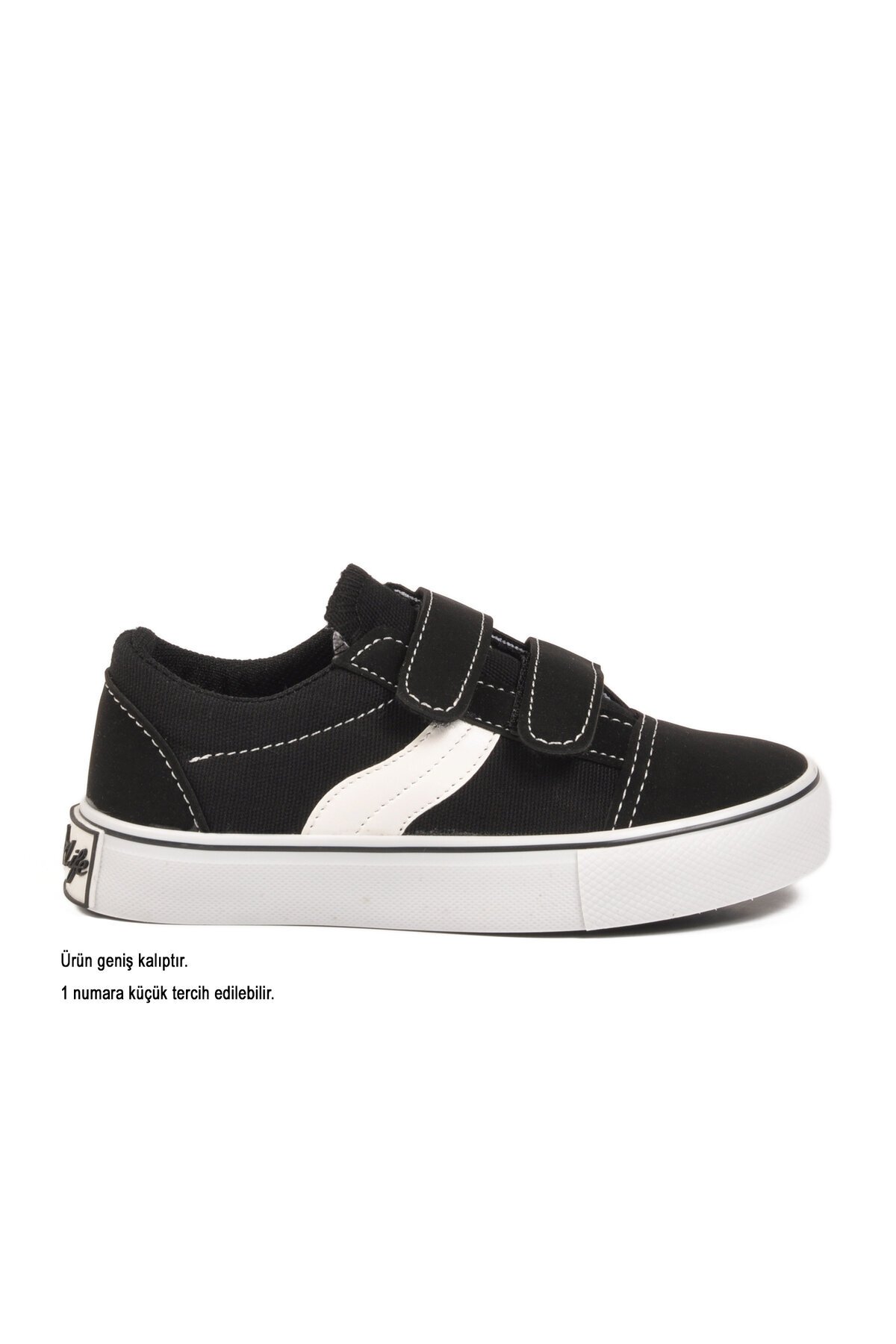 Siyah Keten Unisex Çocuk Spor Ayakkabı 26202 P