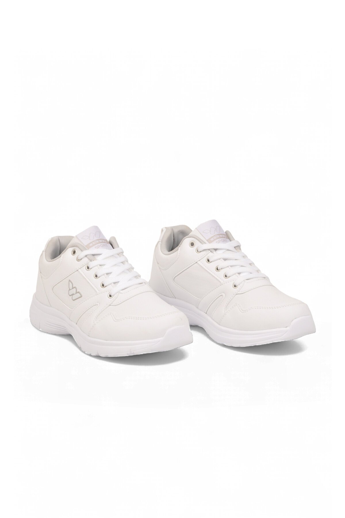 Erkek Beyaz Bağcıklı Hafif Esnek Yürüyüş ve Spor Ayakkabı Sneaker Core 020