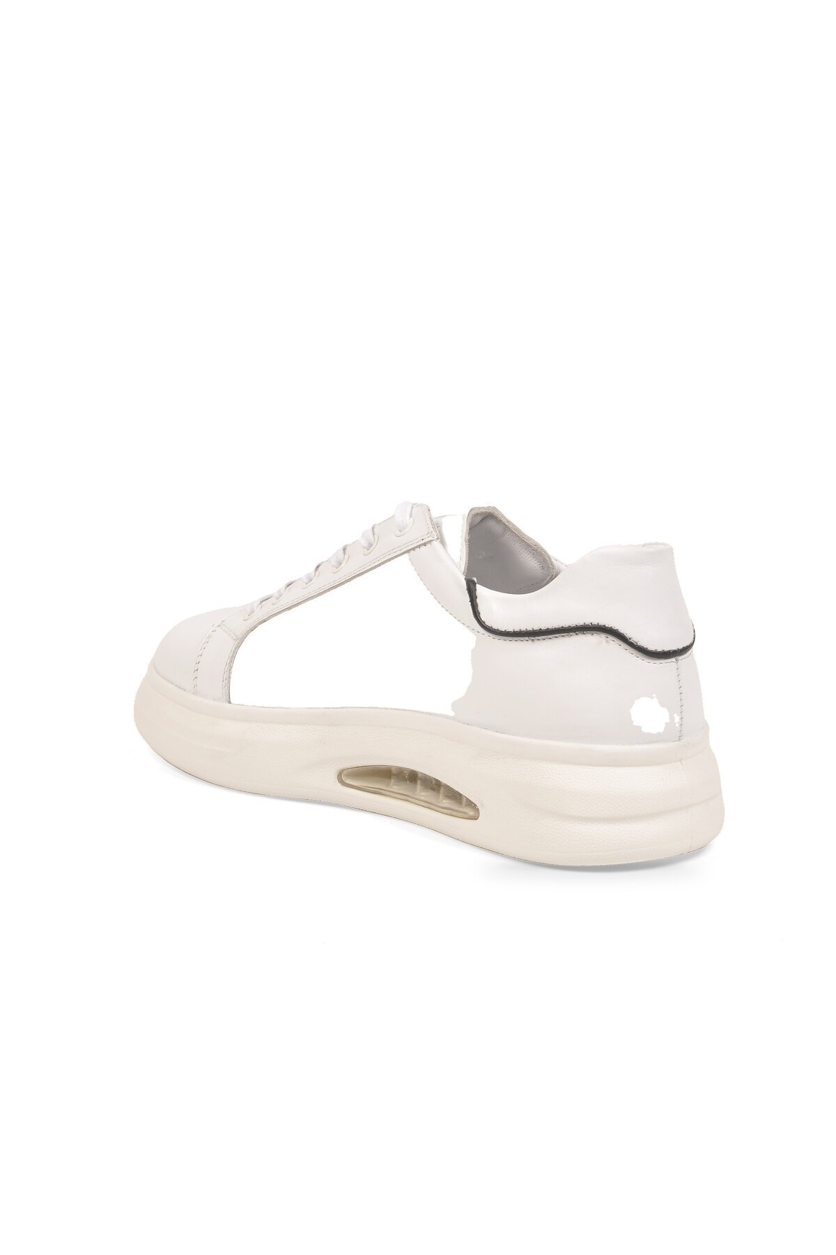Bağcıklı Kalın Rahat Taban Sneaker Beyaz Hakiki Deri Erkek Casual Ayakkabı XS2456-6015