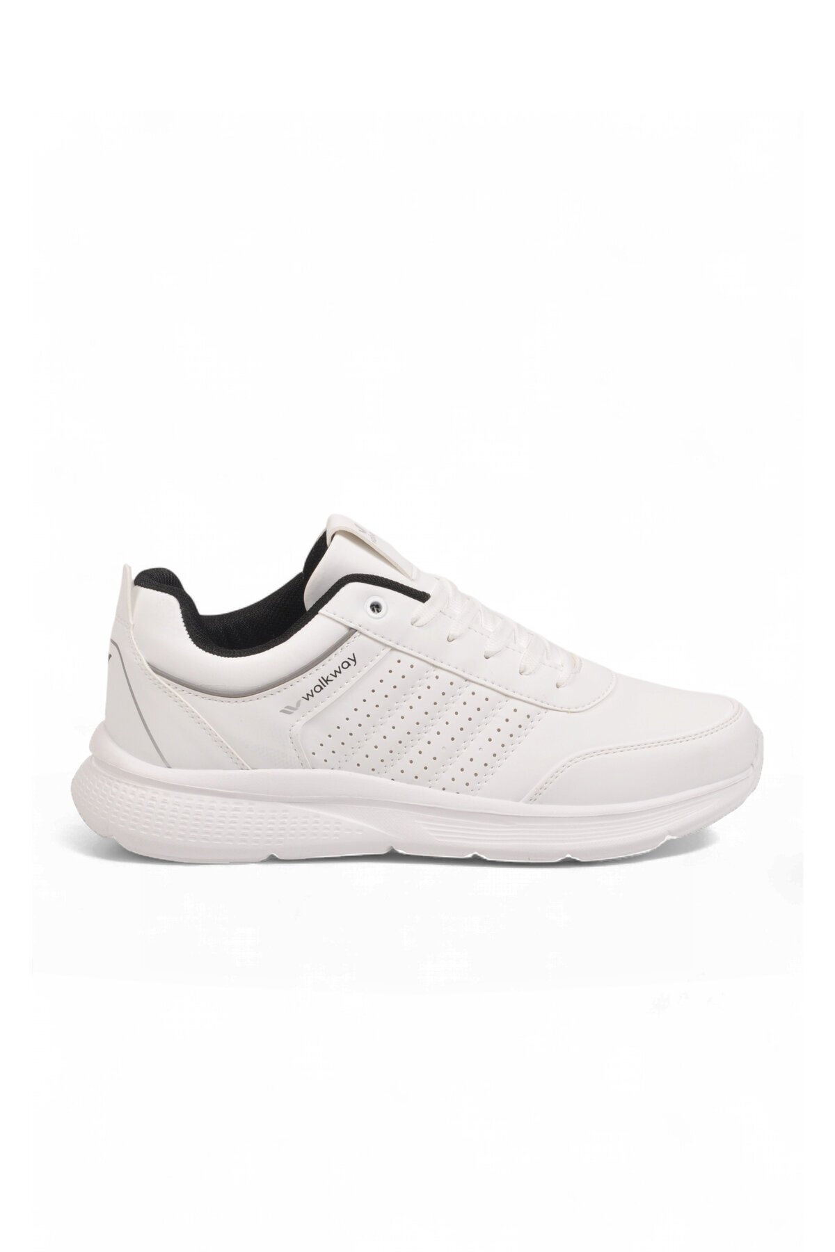 Erkek Bağcıklı Hafif Esnek Beyaz Yürüyüş ve Spor Ayakkabı Sneaker Wood 4040