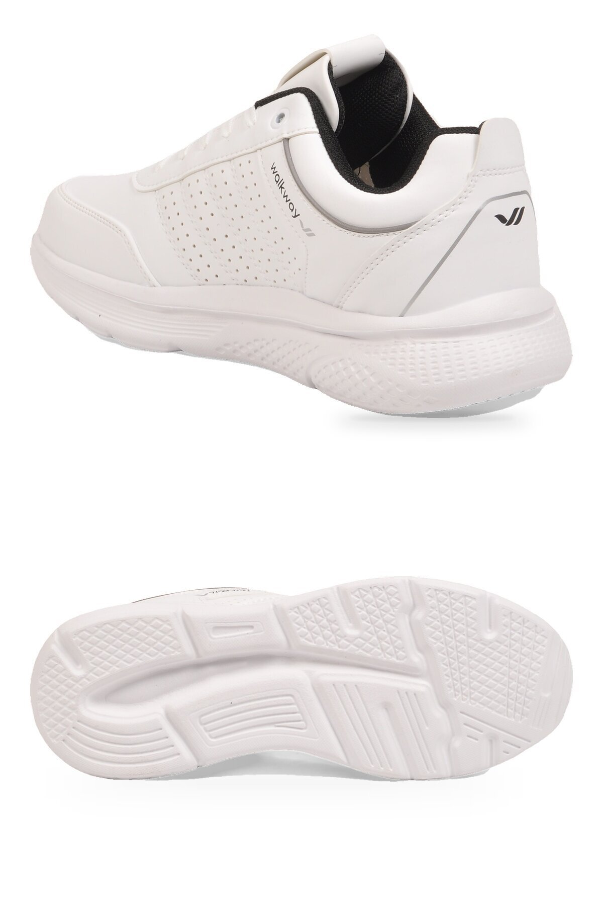 Erkek Bağcıklı Hafif Esnek Beyaz Yürüyüş ve Spor Ayakkabı Sneaker Wood 4040