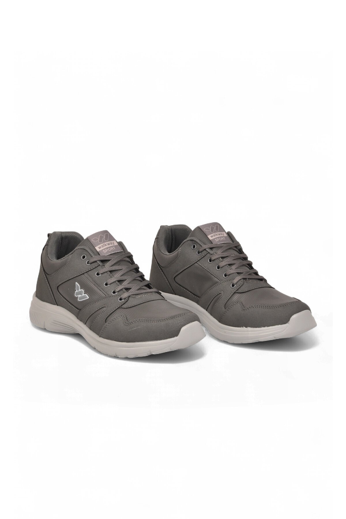 Erkek Füme Büyük Numara Bağcıklı Hafif Esnek Yürüyüş ve Spor Ayakkabı Sneaker Core 020