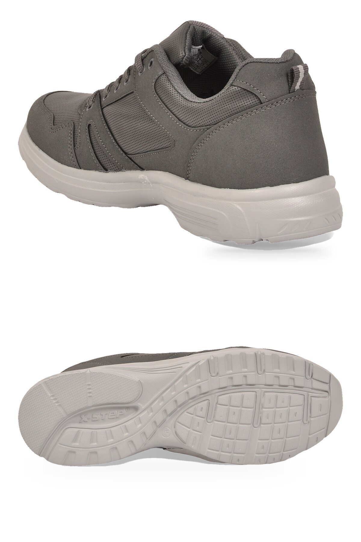Erkek Füme Büyük Numara Bağcıklı Hafif Esnek Yürüyüş ve Spor Ayakkabı Sneaker Core 020