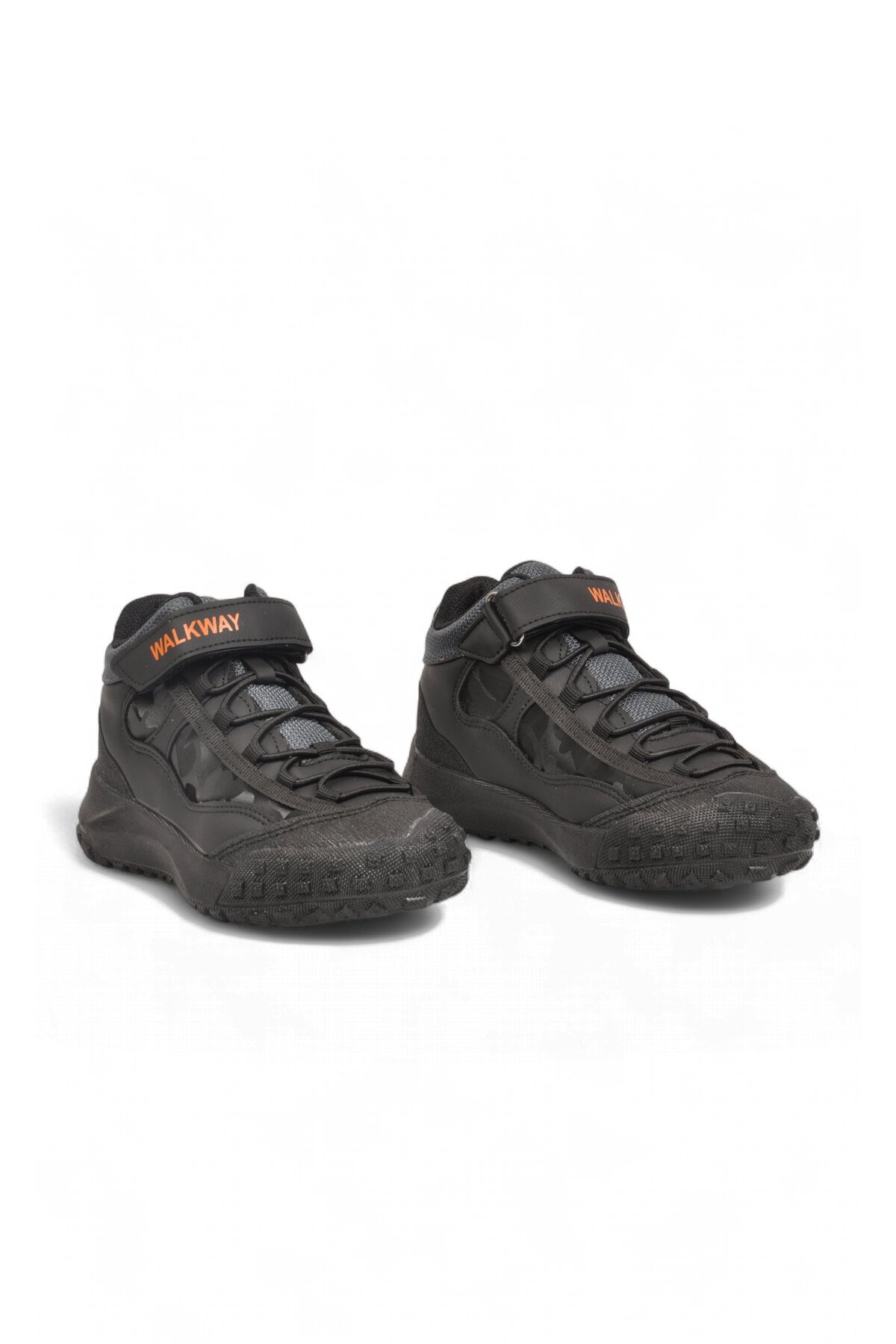 Erkek Çocuk Füme-Turuncu Comfort Tabanlı Lastik Bağcıklı Sneaker Bot Nexo 2280