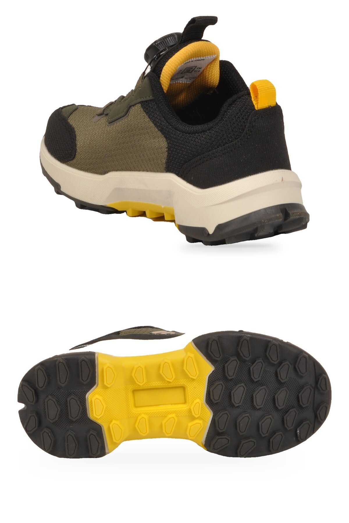 Haki Erkek Çocuk Outdoor Ayakkabı Akıllı Bağcıklı Kauçuk Taban Günlük Ayakkabı BS-İH1-P-240