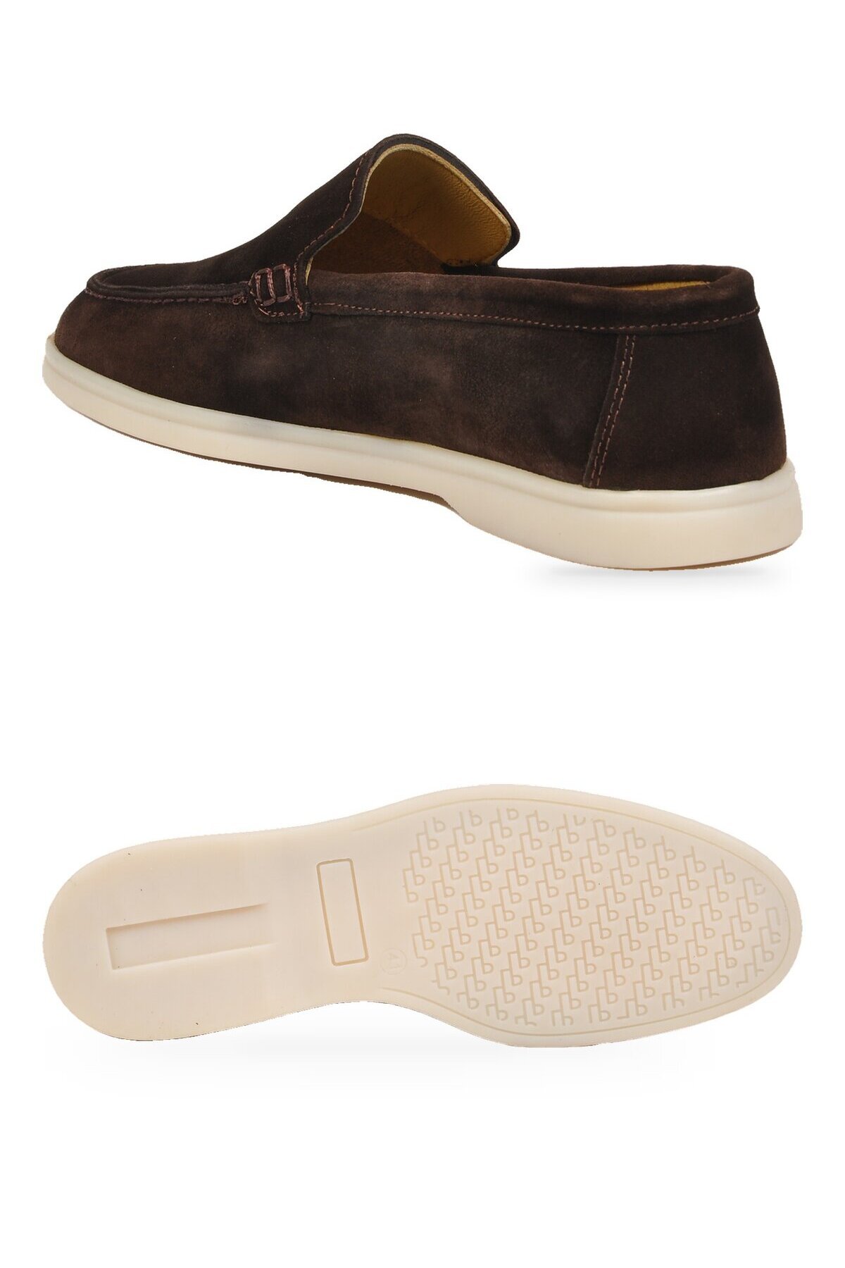 Hafif Rahat Şık Espadril Kahve Hakiki Deri Erkek Casual Loafer Ayakkabı 6K020-217