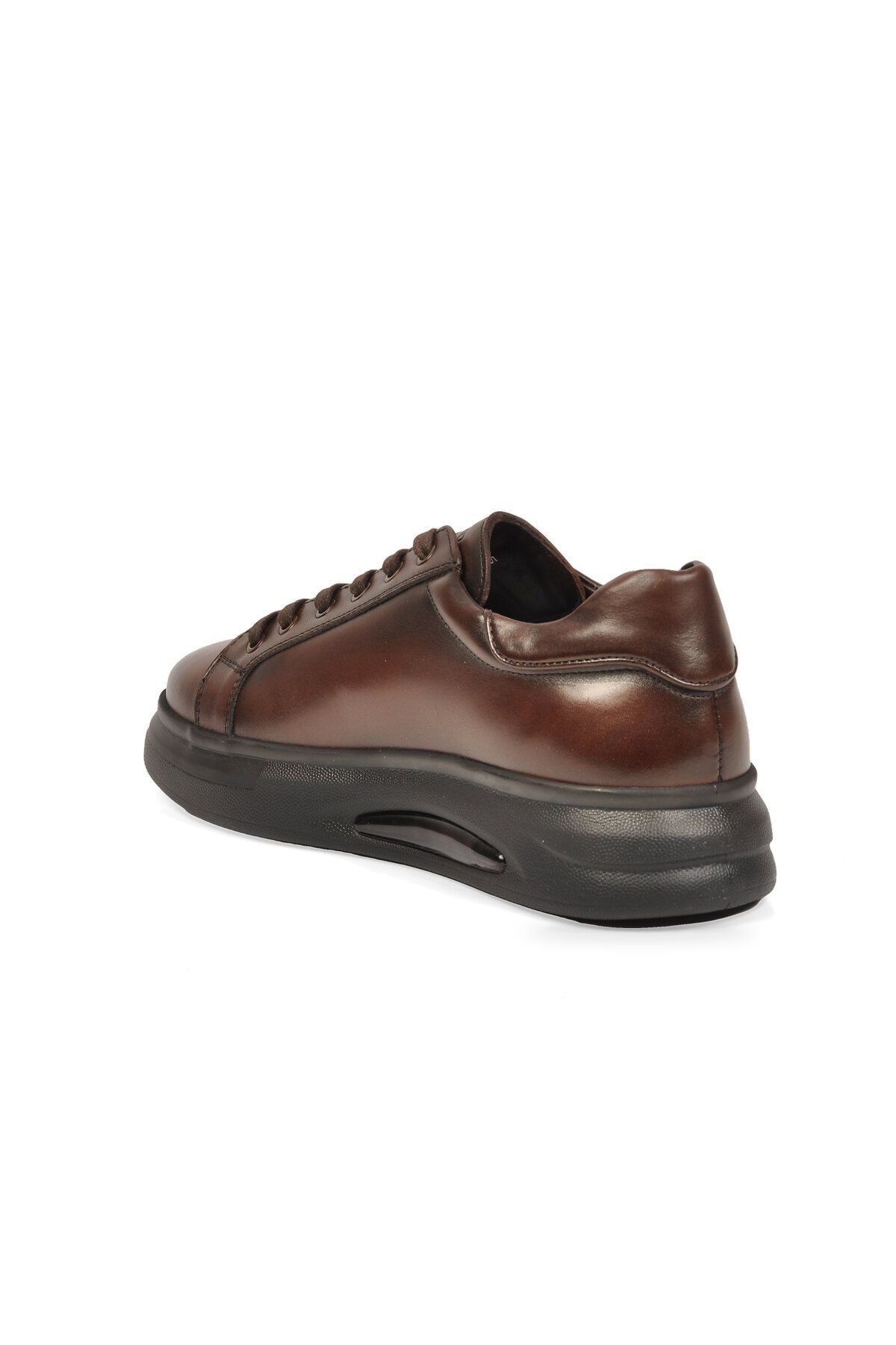 Bağcıklı Kalın Rahat Taban Sneaker Kahve Hakiki Deri Erkek Casual Ayakkabı XS2456-6015