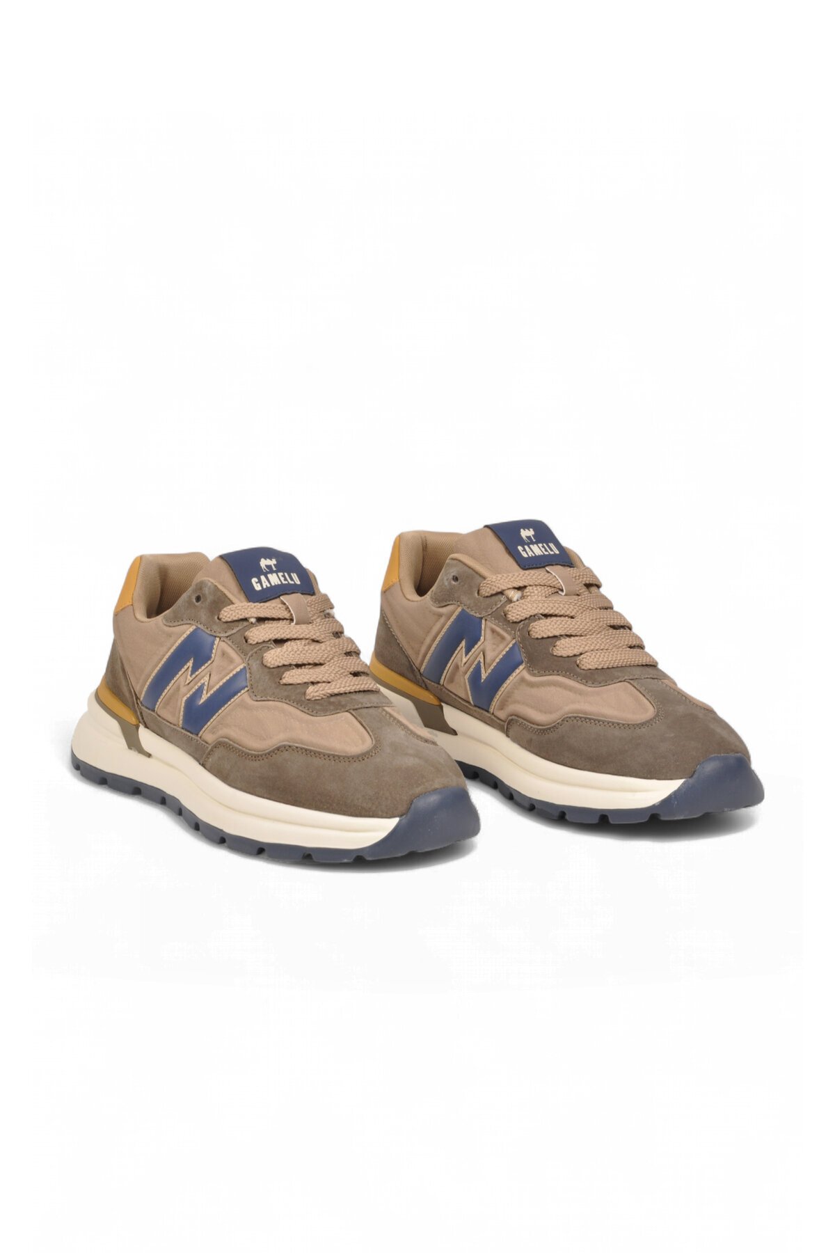 Kahve Erkek Casual Yürüyüş Ayakkabı Bağcıklı Hafızalı Taban Şık Rahat Sneaker Draw