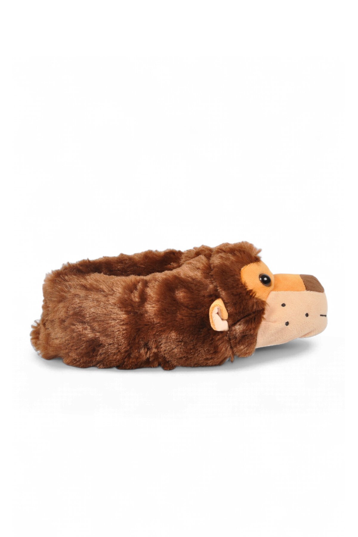 Aslan Desenli Kahve Unisex Ev Terliği Sıcak Tutan Ev Pandufu H025.Z.0006