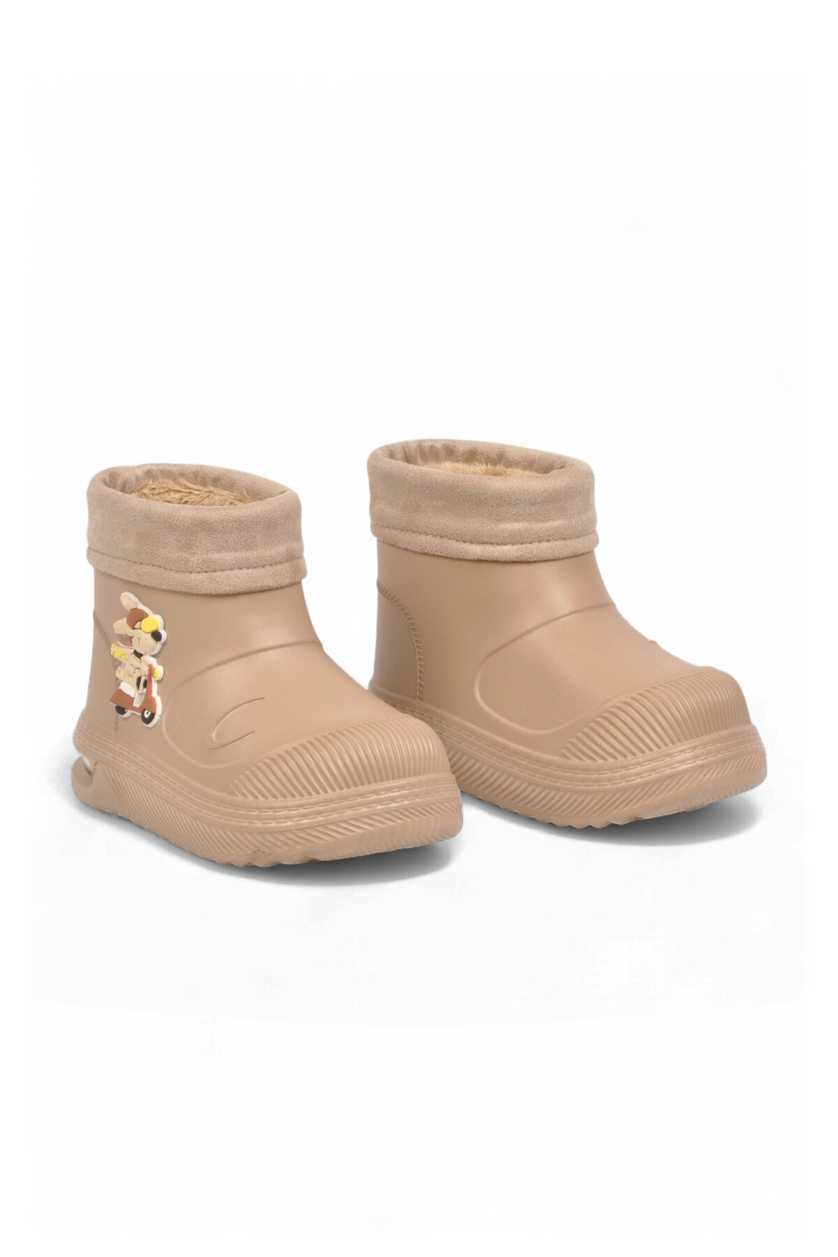Kum Unisex Çocuk Bot İçi Kürklü Soğuğa Dirençli Işıklı Çocuk Çizme 525