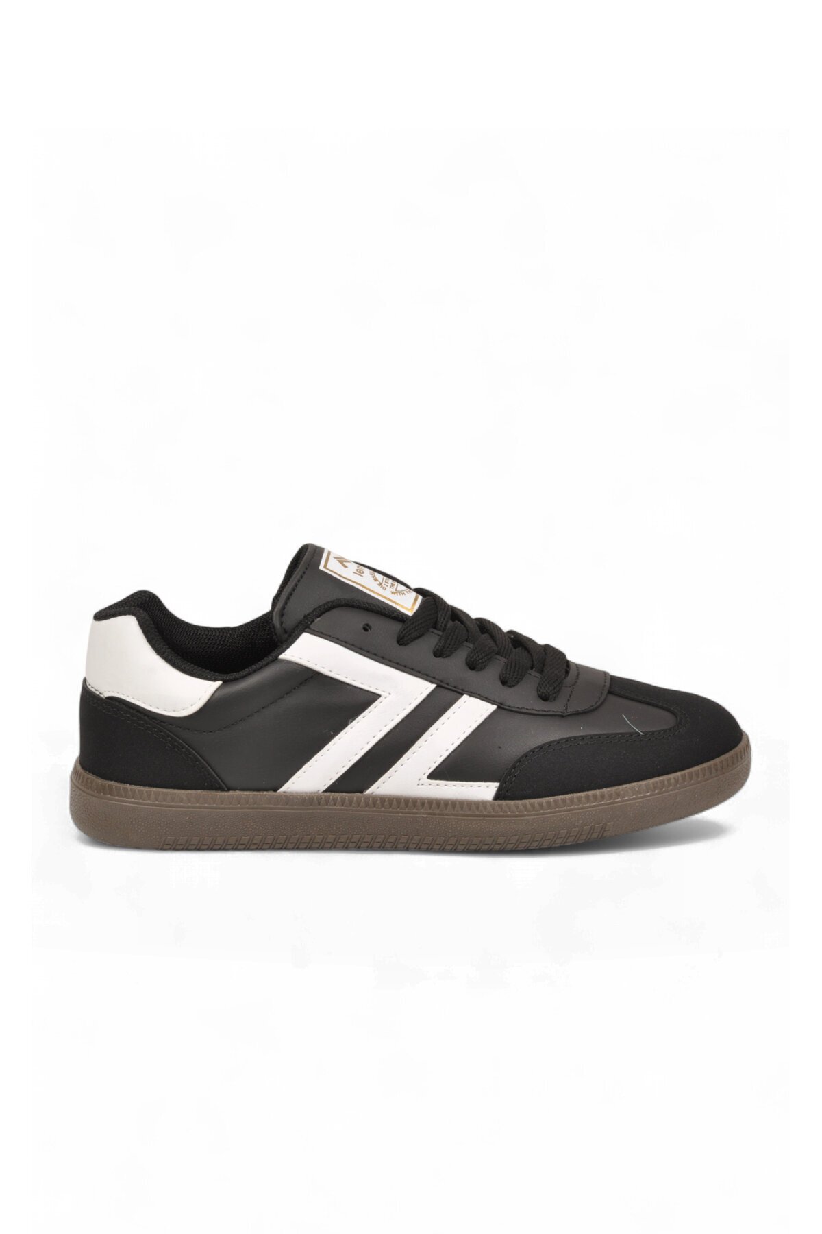 Bağcıklı Şık Rahat Hafif Siyah-Beyaz Unisex Yürüyüş ve Spor Ayakkabı Sneaker 234750