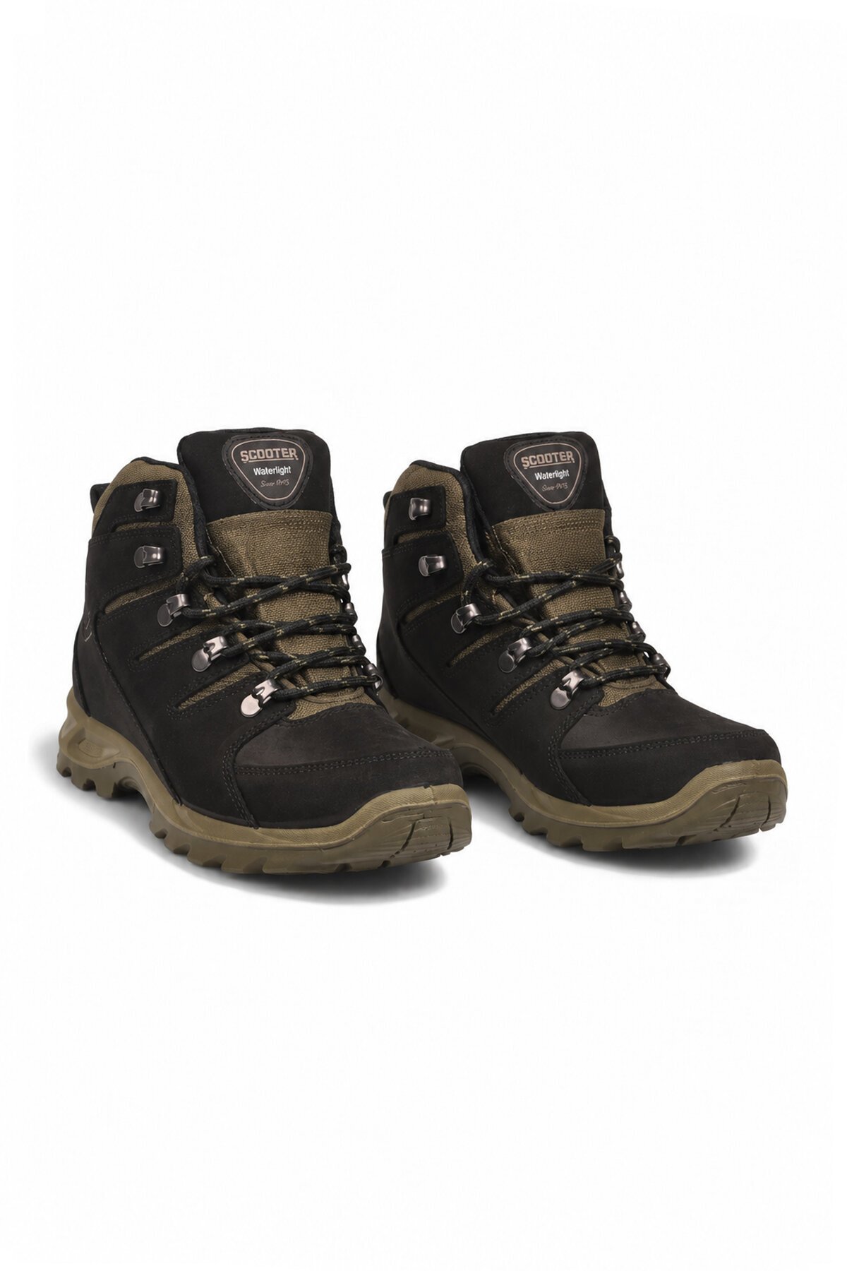 Siyah-Haki Nubuk Unisex Bot Su Geçirmez Kaymaz Outdoor Bot G5558