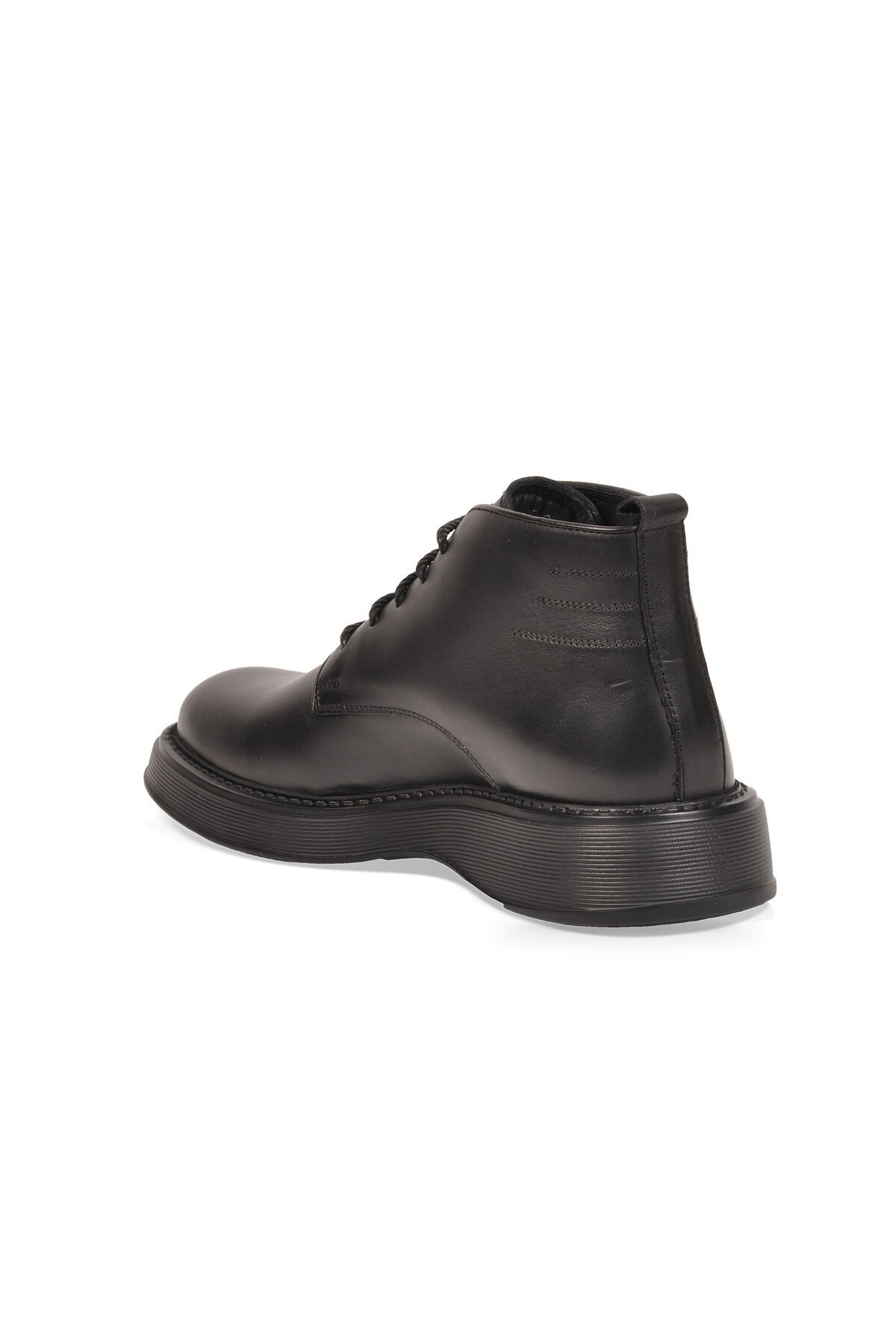 Bağcıklı Kauçuk Rahat Tabanlı Siyah Hakiki Deri Şık Erkek Klasik Bot XS2367-4762