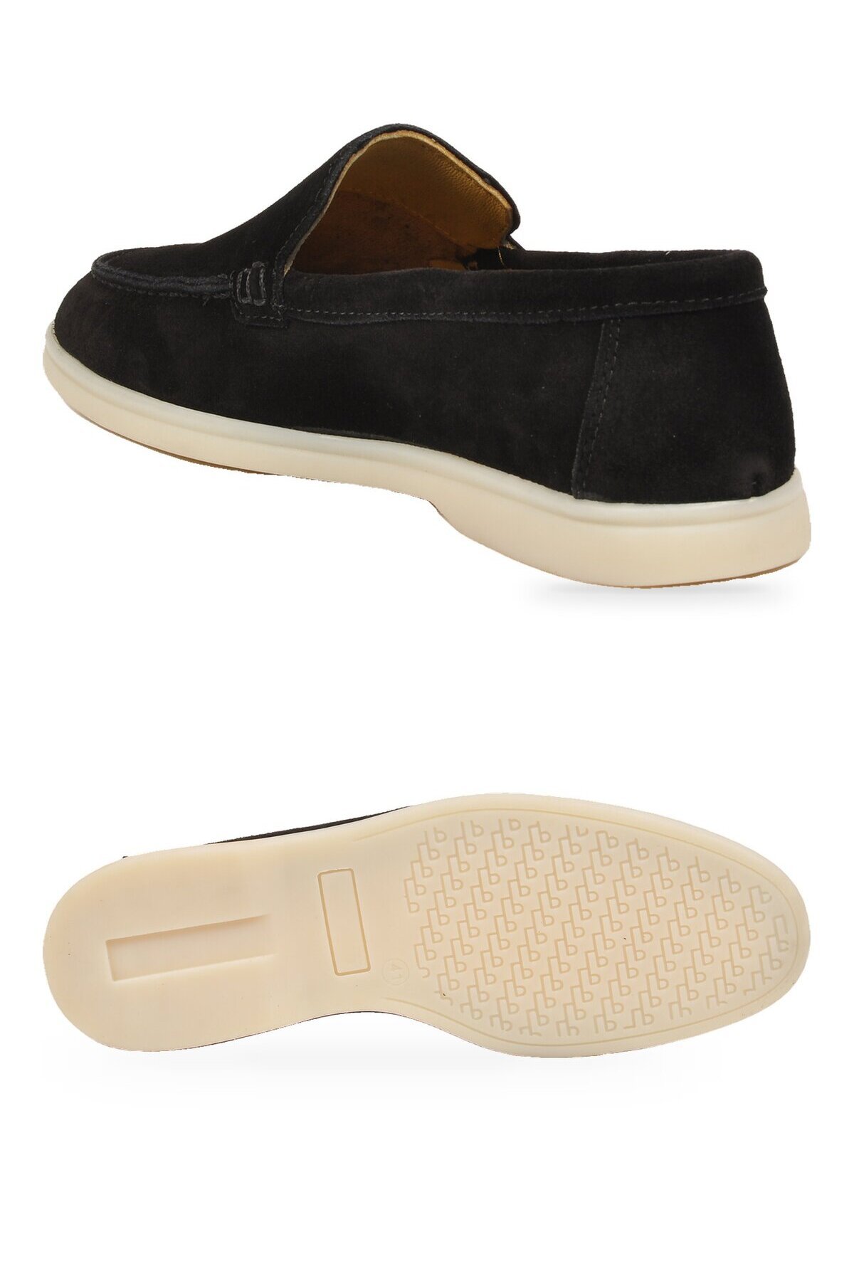 Hafif Rahat Şık Espadril Siyah Hakiki Deri Erkek Casual Loafer Ayakkabı 6K020-217