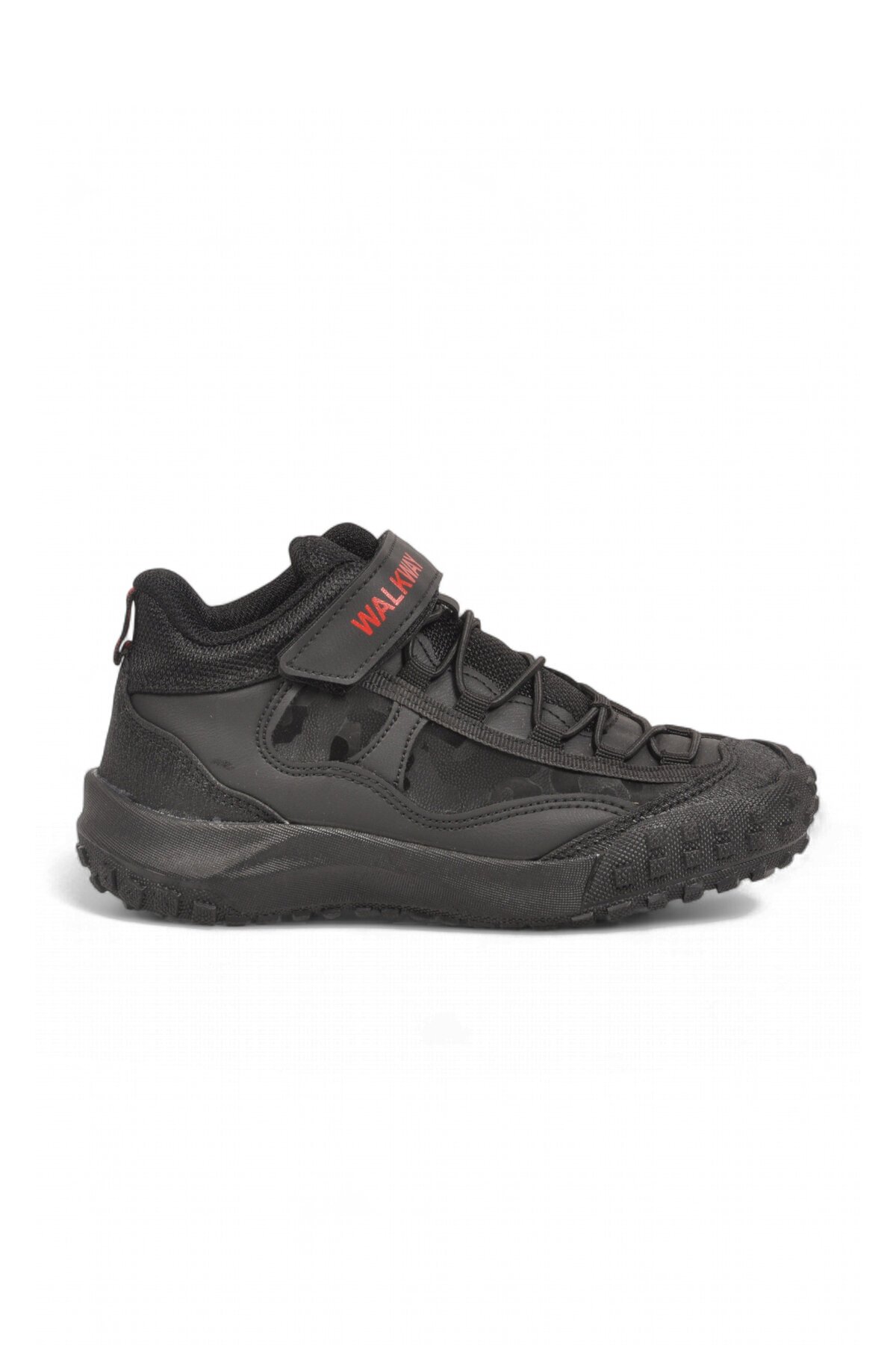 Erkek Çocuk Siyah-Kırmızı Comfort Tabanlı Lastik Bağcıklı Sneaker Bot Nexo 2280