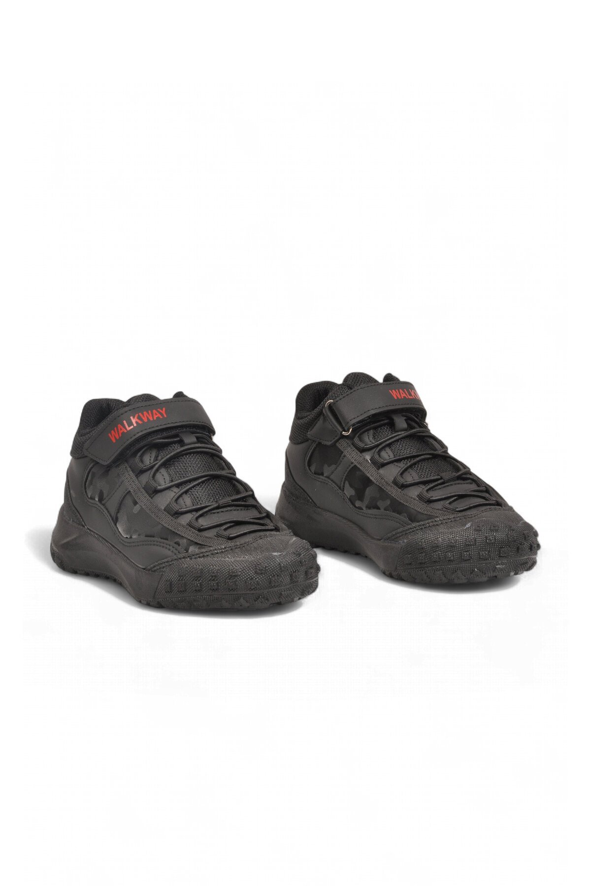 Erkek Çocuk Siyah-Kırmızı Comfort Tabanlı Lastik Bağcıklı Sneaker Bot Nexo 2280