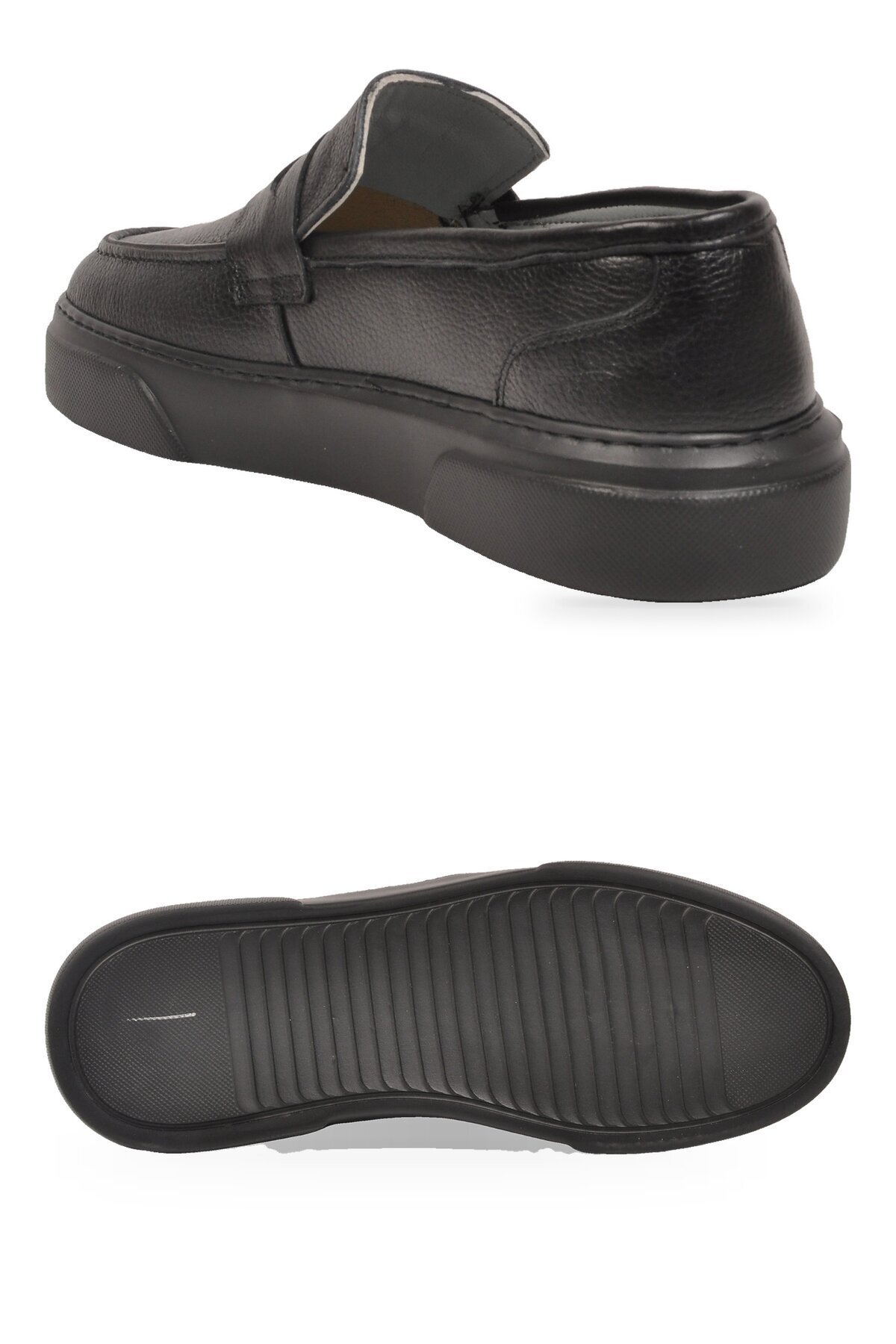 Erkek Siyah Hakiki Deri Casual Loafer Ayakkabı 272305