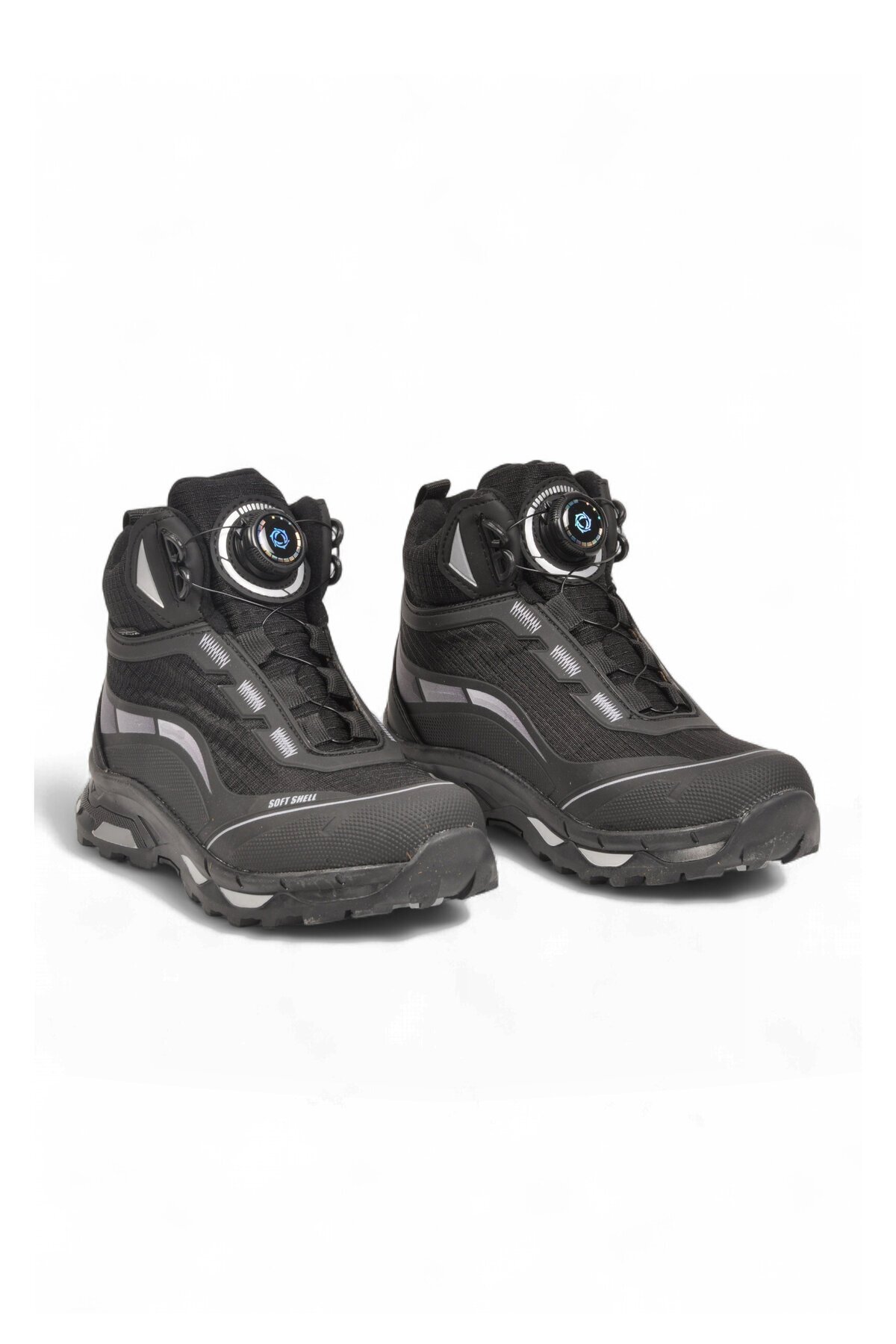 Erkek Çocuk Akıllı Bağcıklı Kaymaz Tabanlı Siyah Outdoor Bot 1040