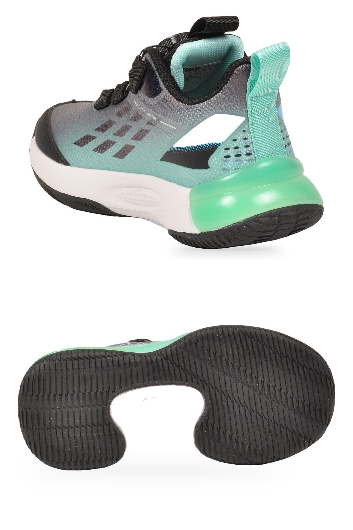 Akıllı Bağcıklı Hafif Rahat Esnek Unisex Çocuk Yürüyüş ve Spor Ayakkabı Sneaker Play