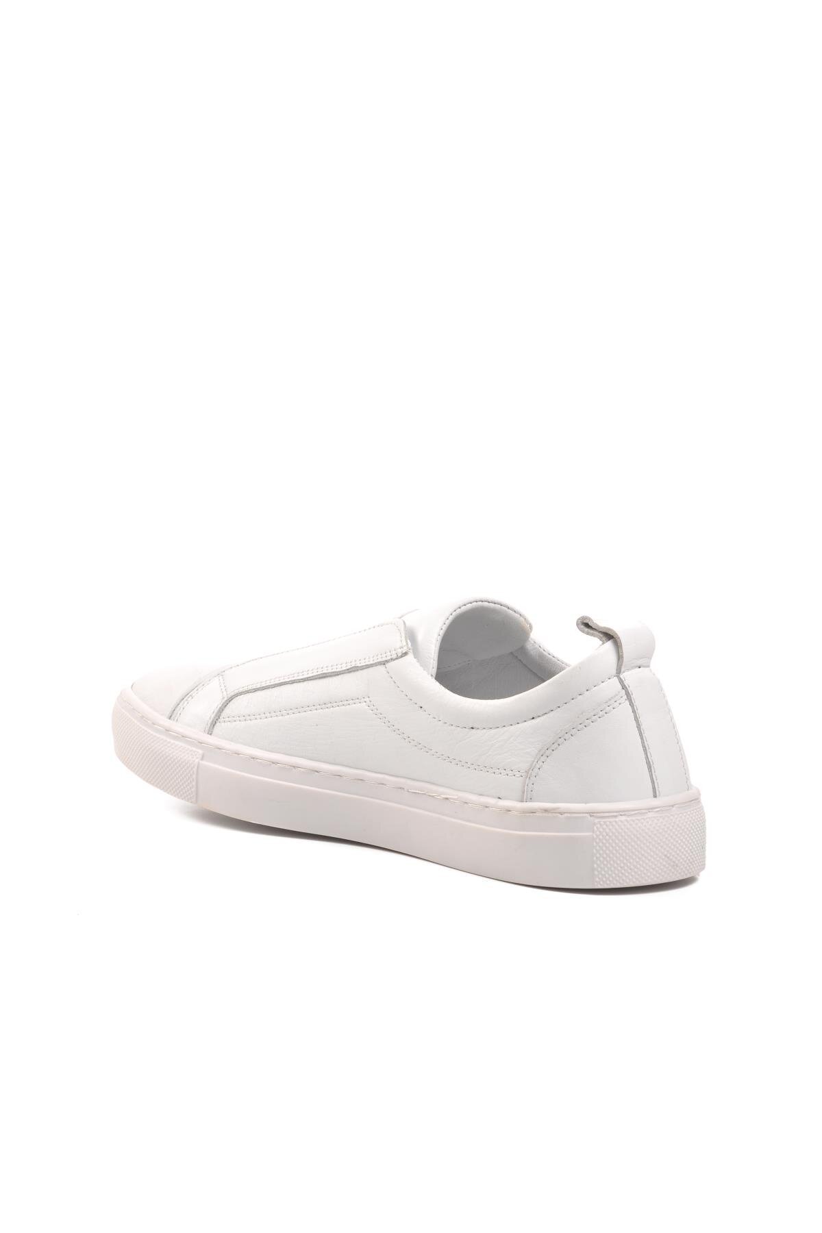 Ayakmod Beyaz Erkek Hakiki Deri Günlük Ayakkabı