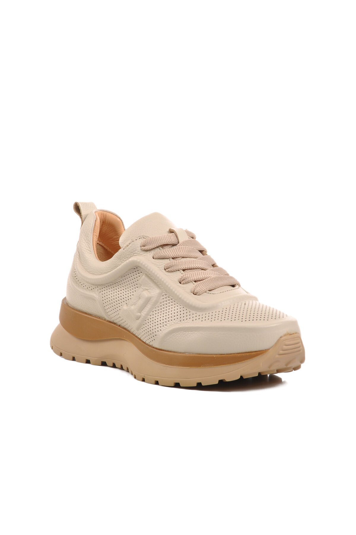 Ayakmod Bej Kadın Spor Ayakkabı