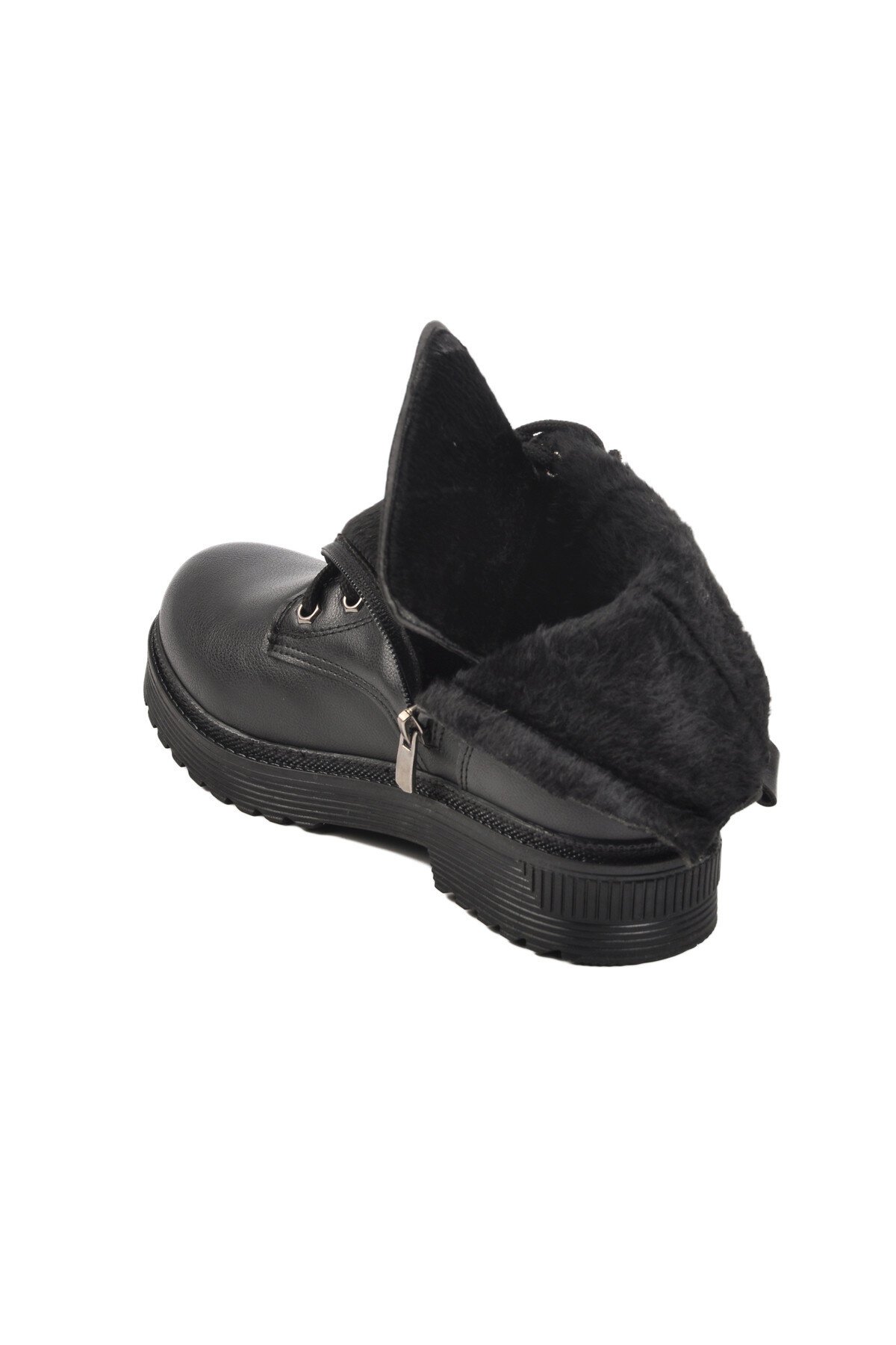 Ayakmod Siyah Cilt Kadın Bot