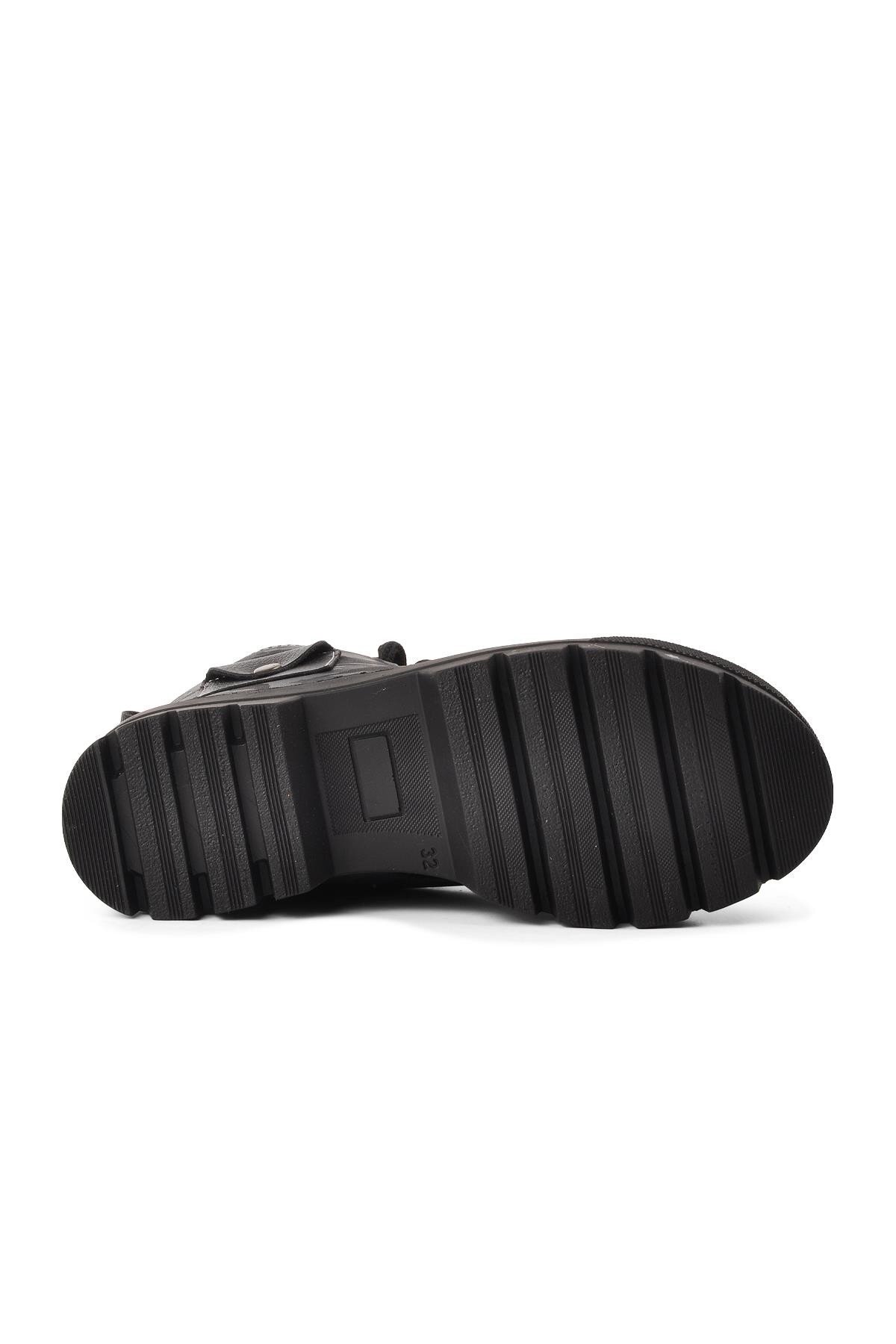 Ayakmod Siyah-Gri Kamuflaj Çocuk Bot