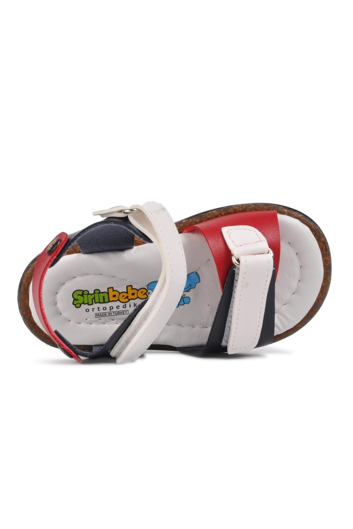 Ayakmod Lacivert-Beyaz-Kırmızı Erkek Çocuk Sandalet