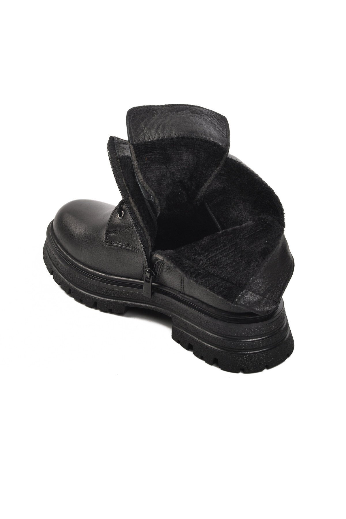 Ayakmod Siyah Hakiki Deri Kadın Bot